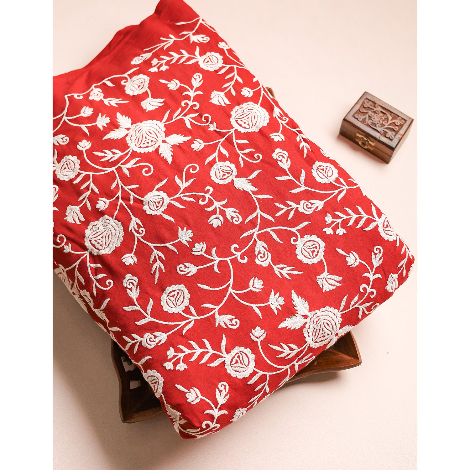 COTTON EMBROIDERED FABRIC