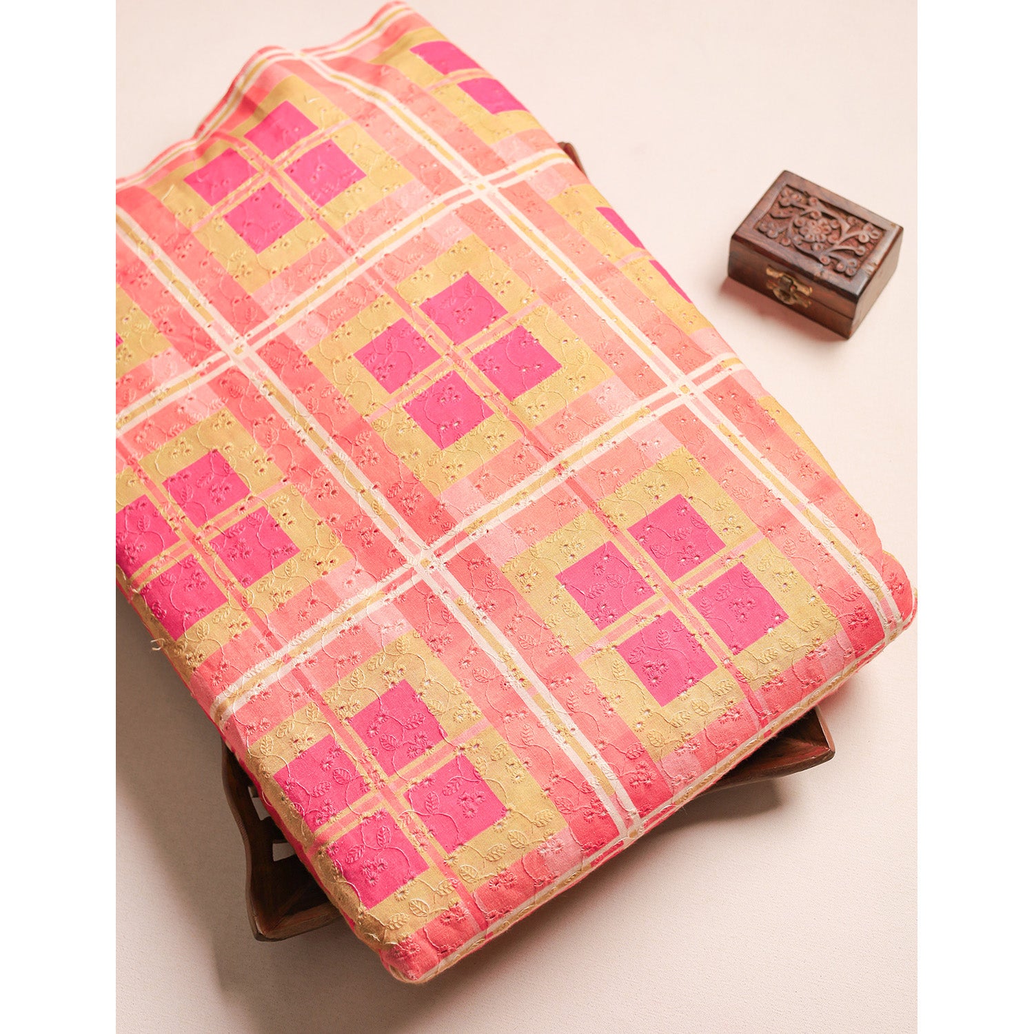 PURE COTTON SCHIFFLI HAKOBA FABRIC