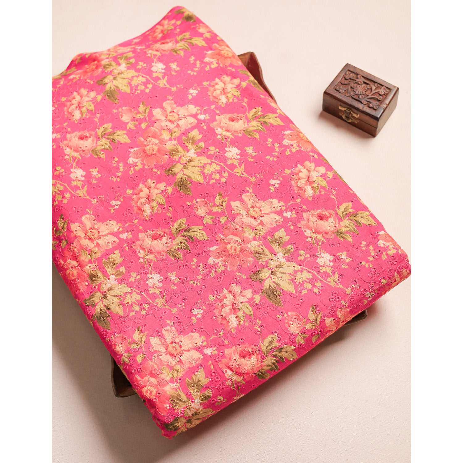 PURE COTTON SCHIFFLI HAKOBA FABRIC