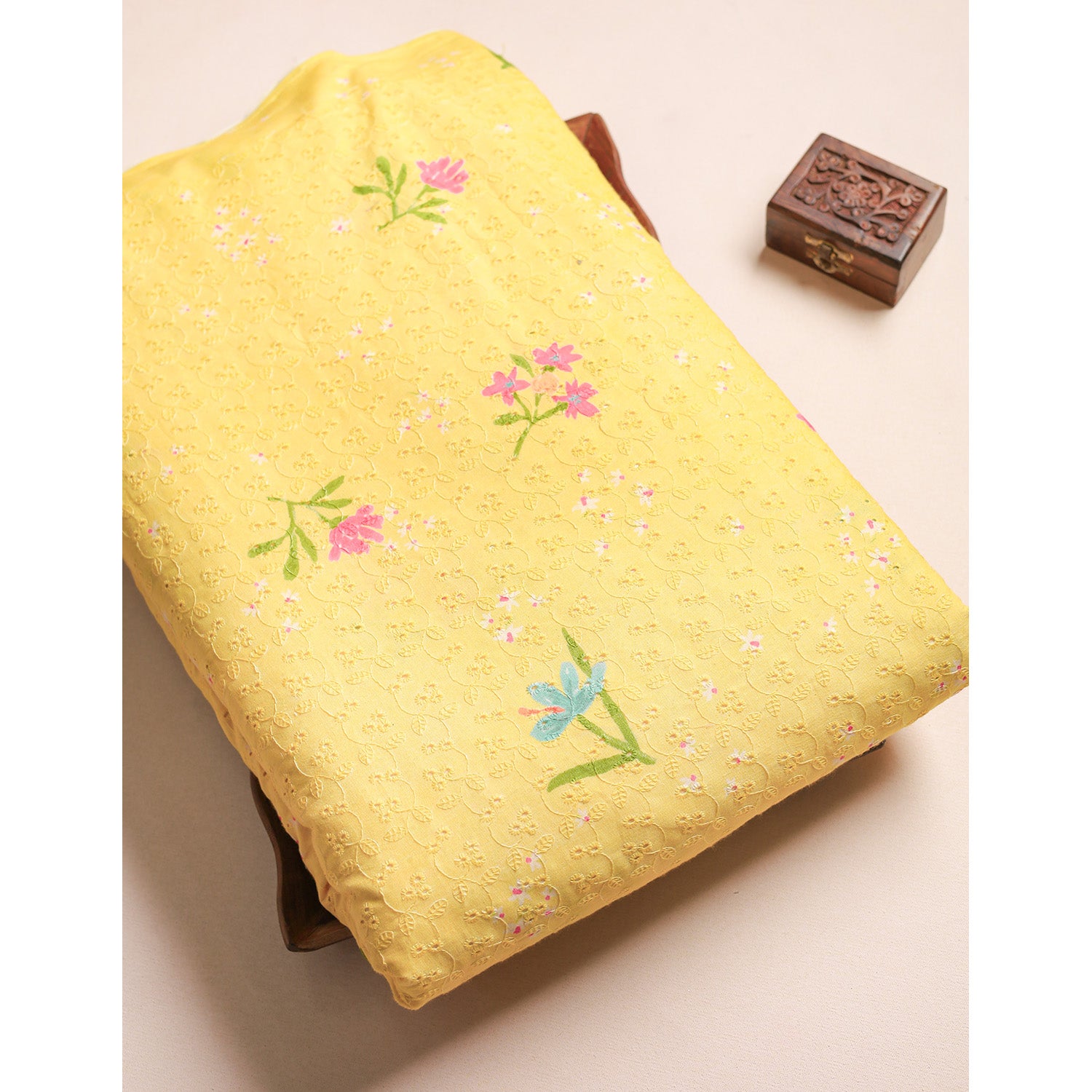 PURE COTTON SCHIFFLI HAKOBA FABRIC