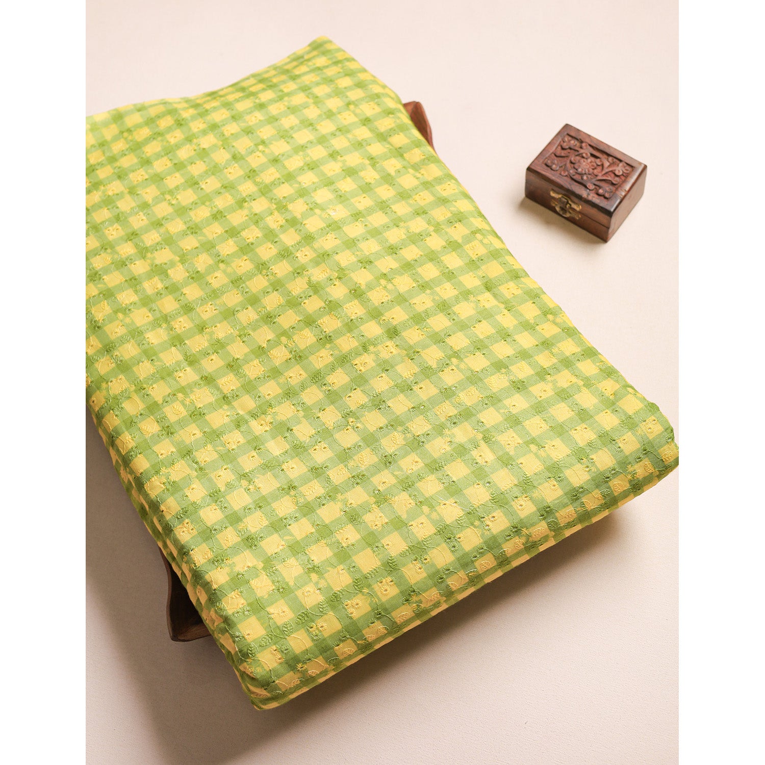 PURE COTTON SCHIFFLI HAKOBA FABRIC