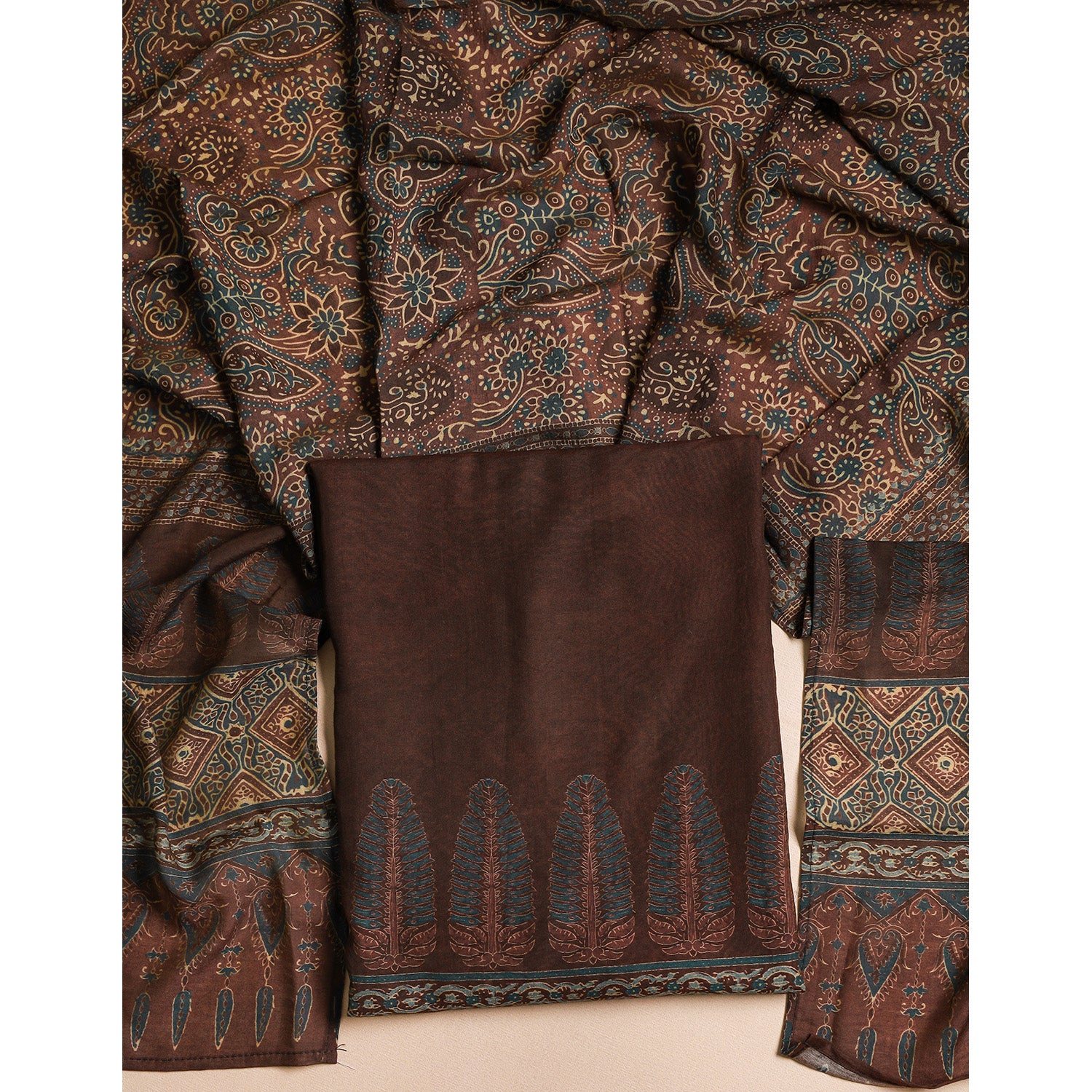 MOGRA CHANDERI SILK 2 PIECE SET