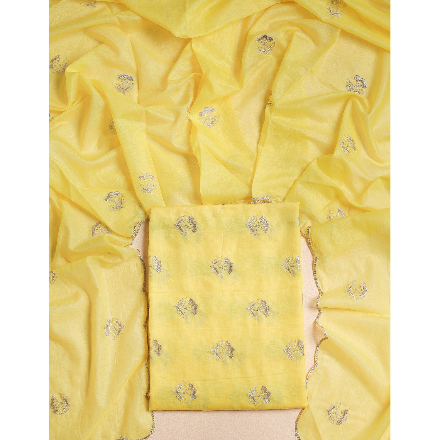 MALAI CHANDERI 2 PIECE SET