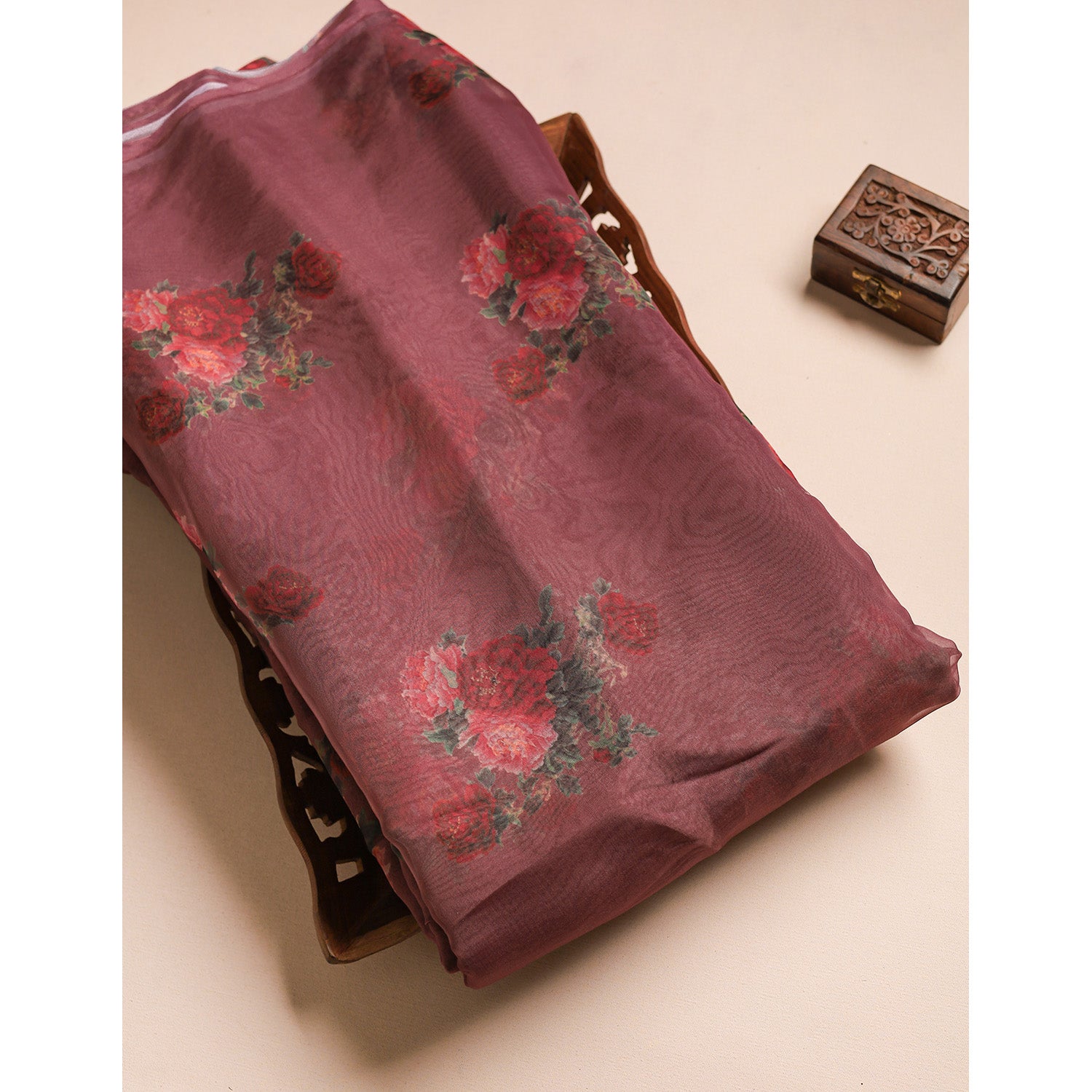 ORGANZA PRINTED FABRIC