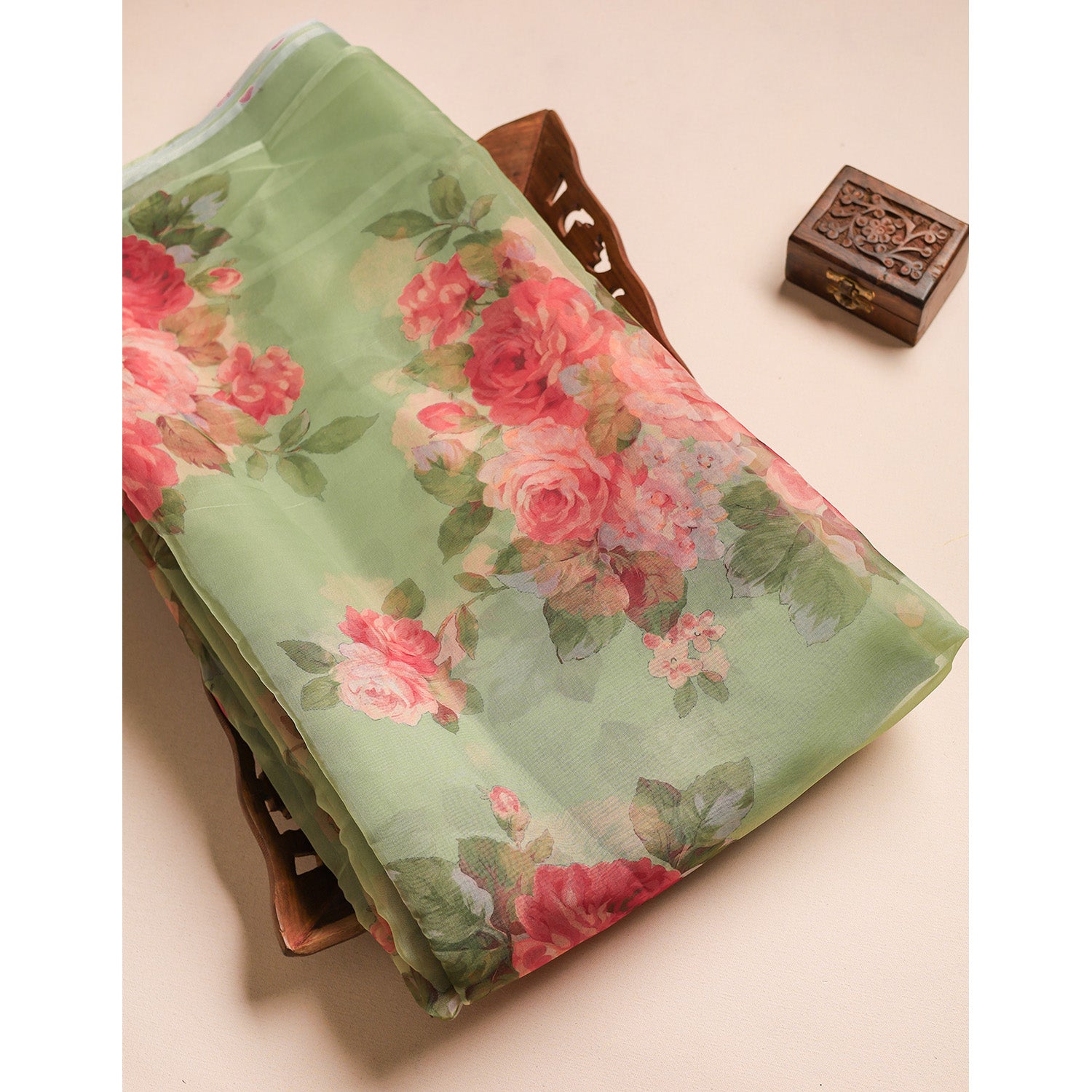 ORGANZA PRINTED FABRIC