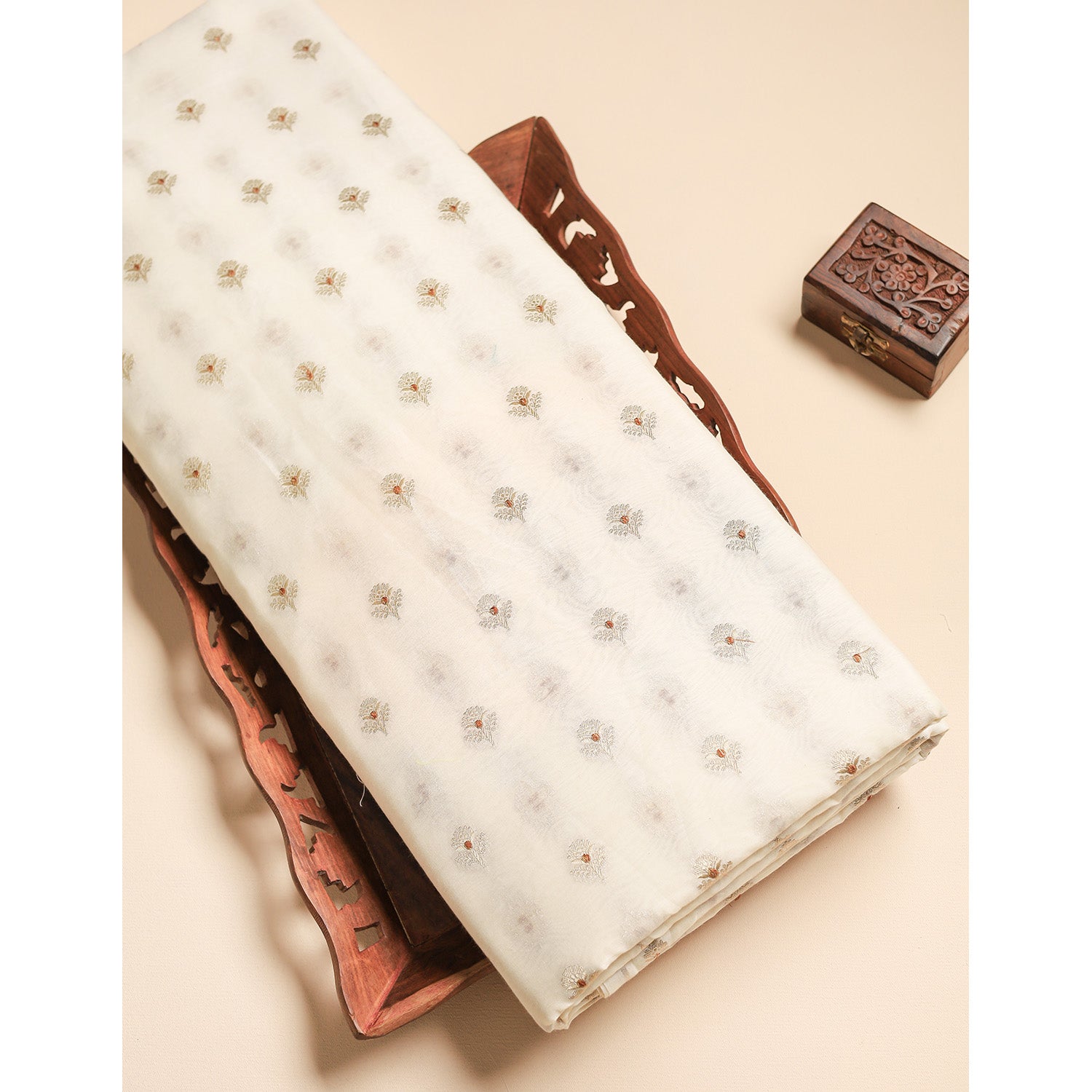 PURE KATAN SILK BANARASI FABRIC