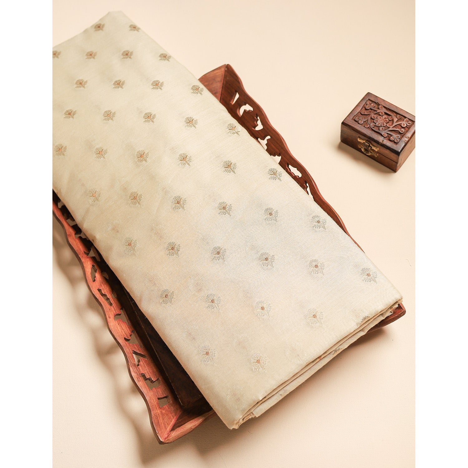 PURE KATAN SILK BANARASI FABRIC