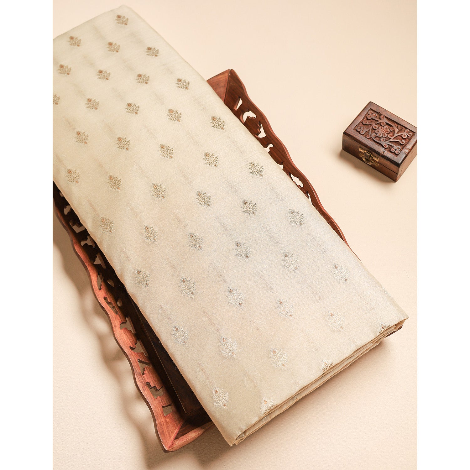 PURE KATAN SILK BANARASI FABRIC