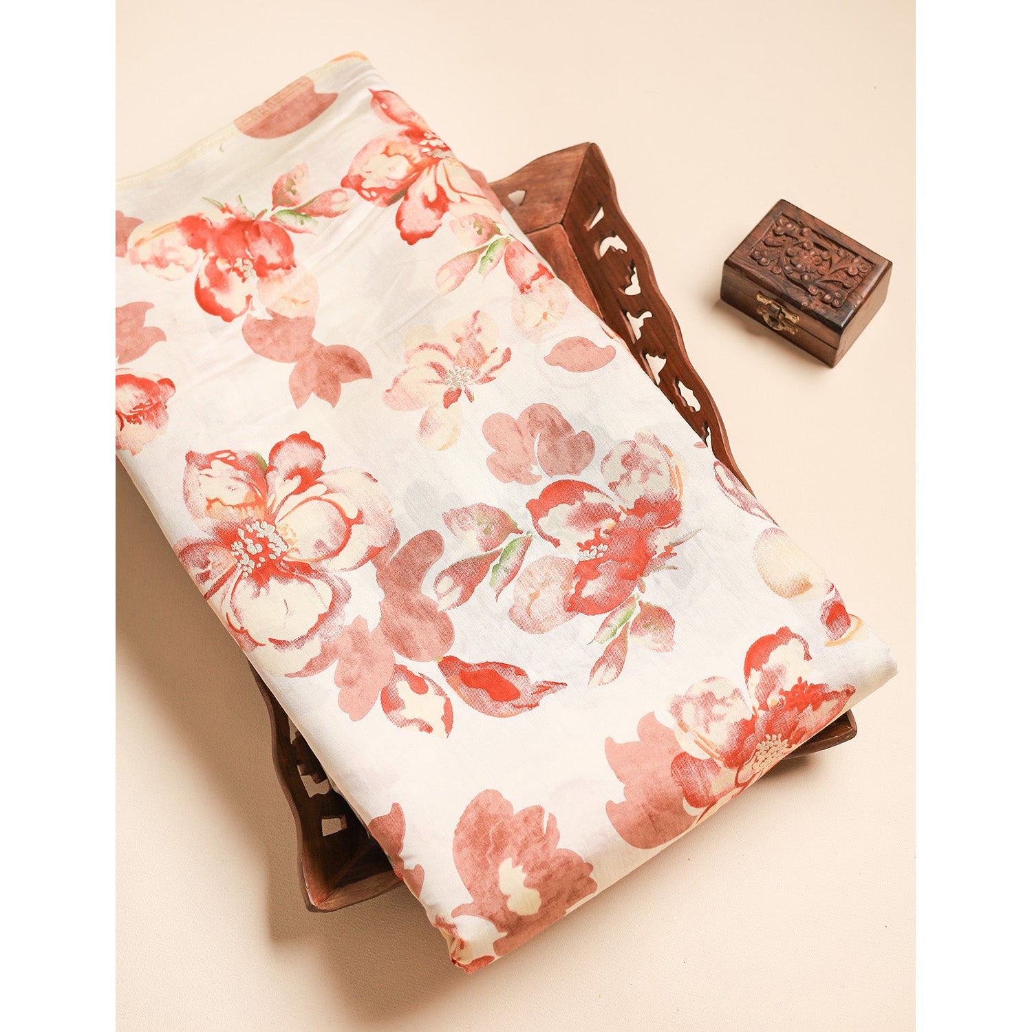 ERI SILK FOIL PRINTED FABRIC