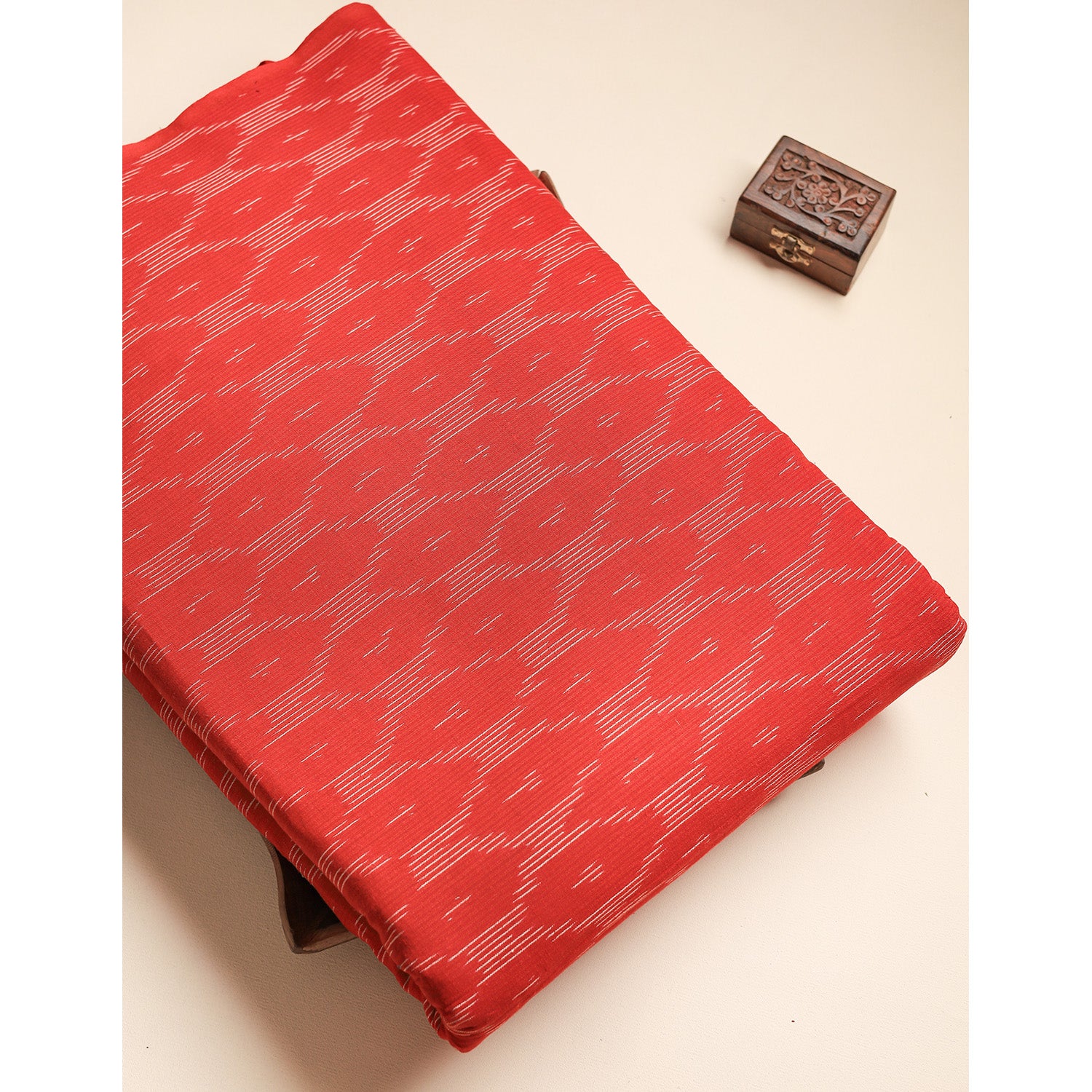 Pure Pochampally Cotton Ikat Fabric