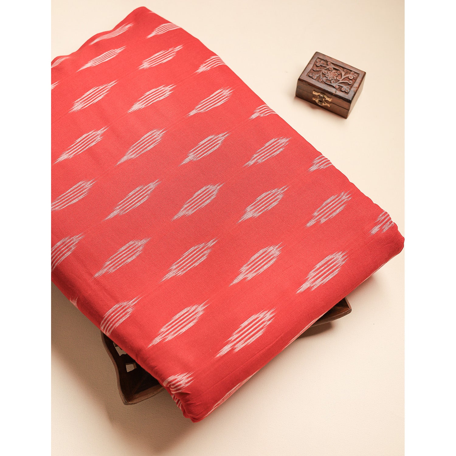 Pure Pochampally Cotton Ikat Fabric