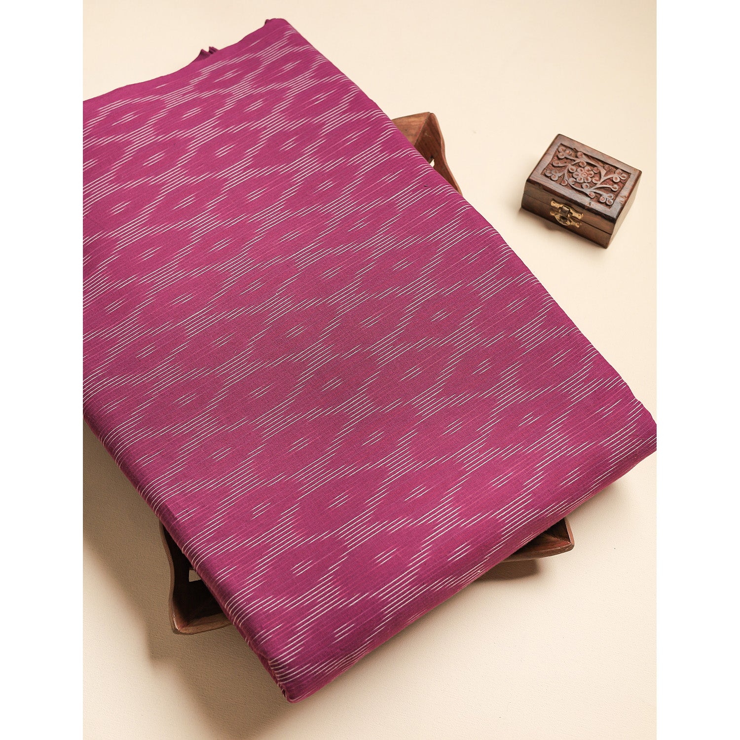 Pure Pochampally Cotton Ikat Fabric