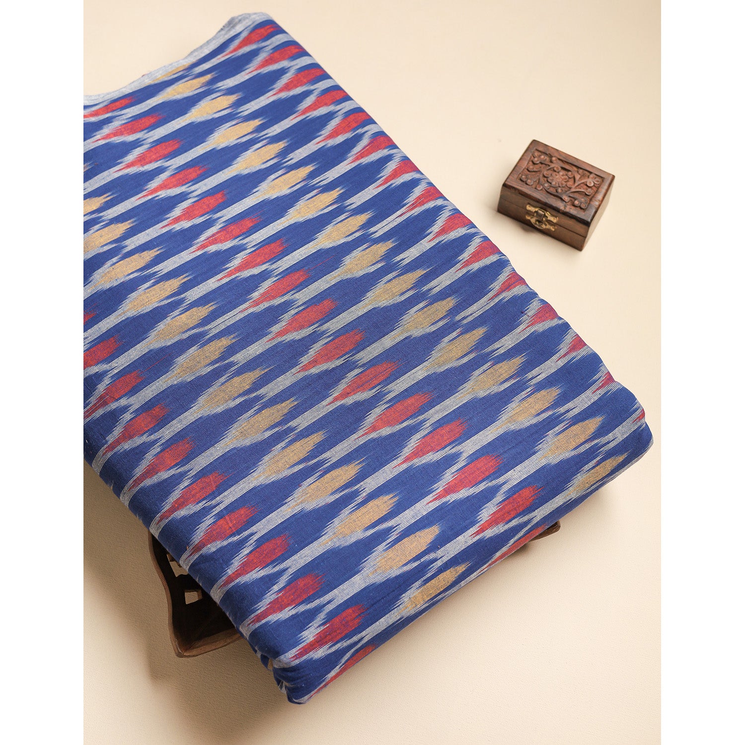 Pure Pochampally Cotton Ikat Fabric