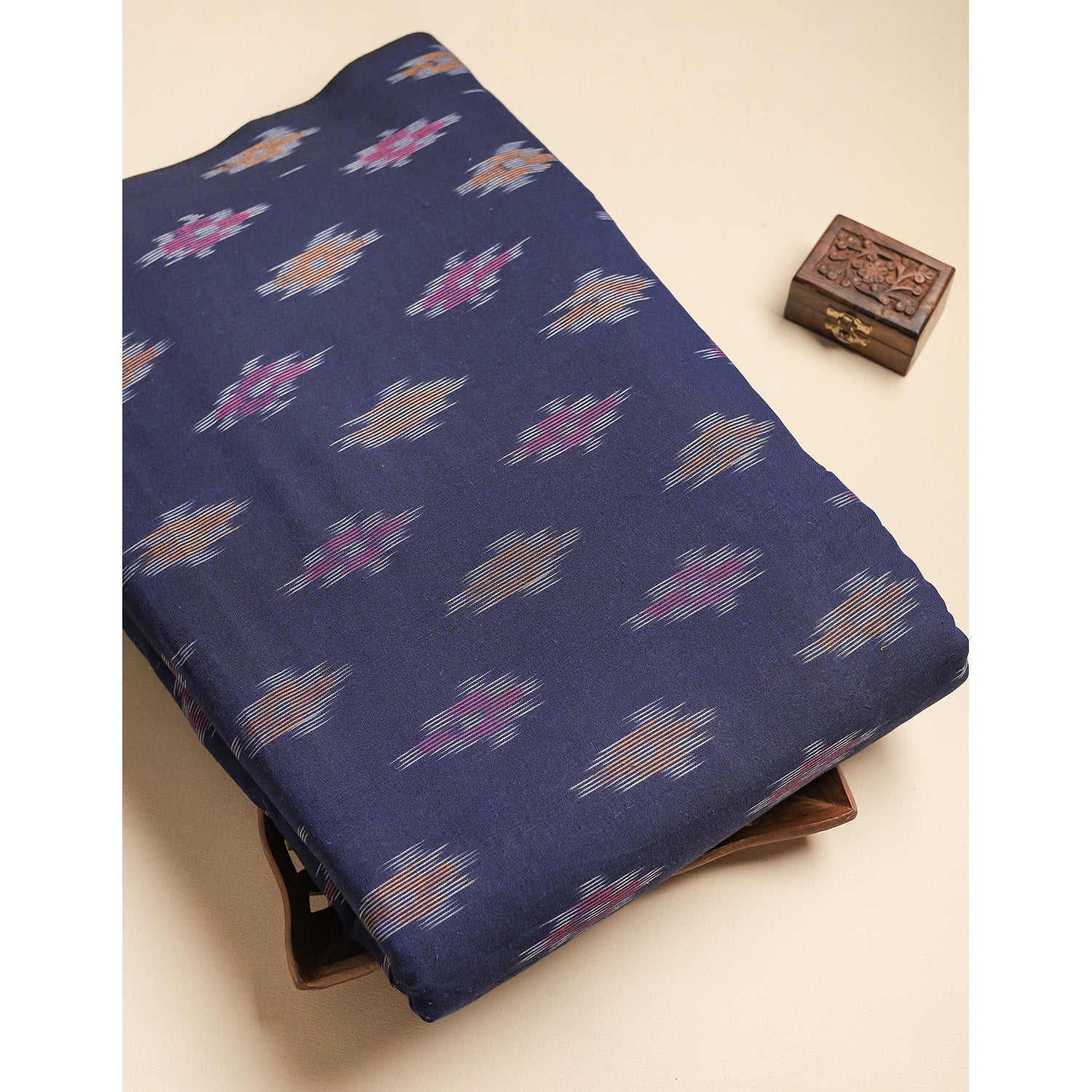 Pure Pochampally Cotton Ikat Fabric