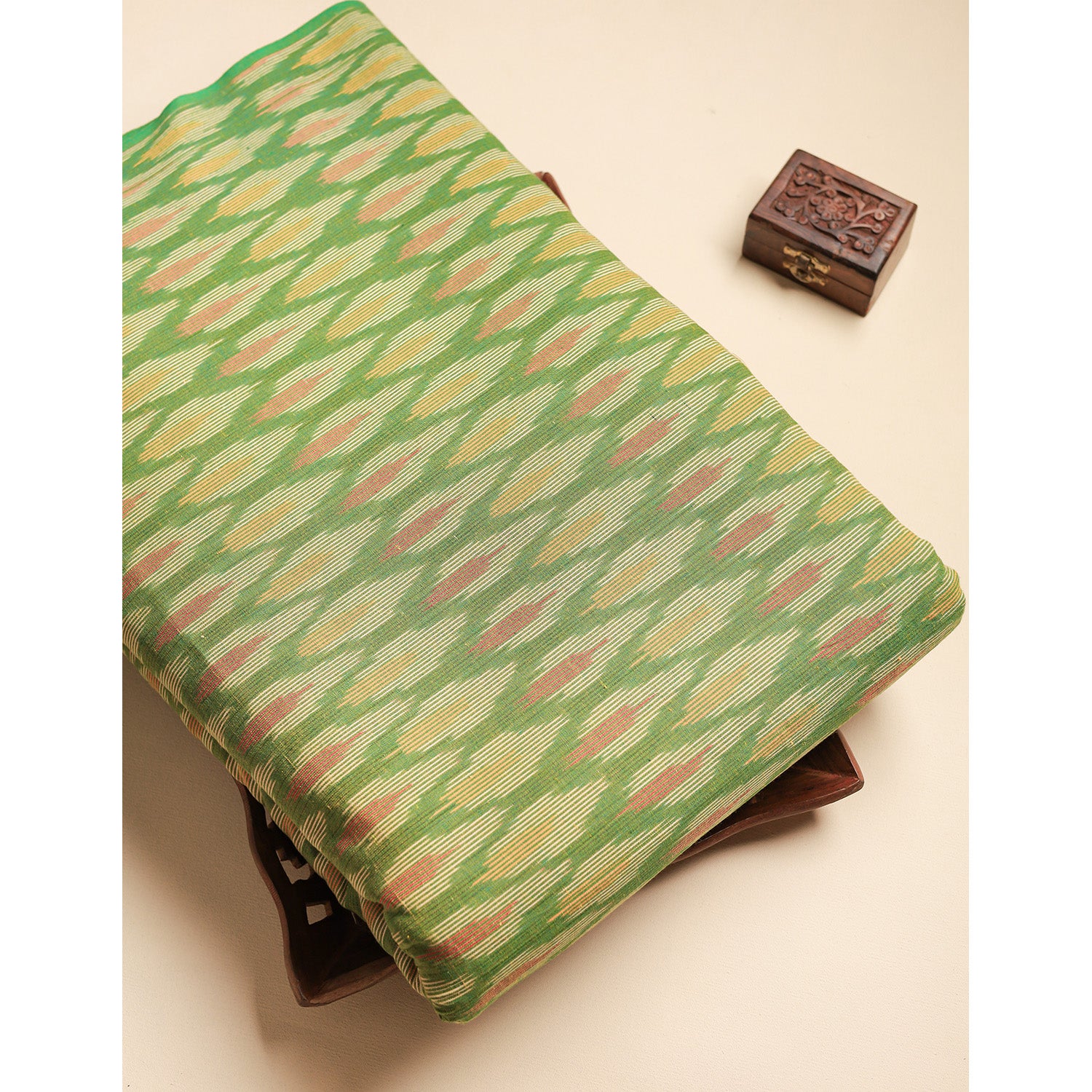 Pure Pochampally Cotton Ikat Fabric