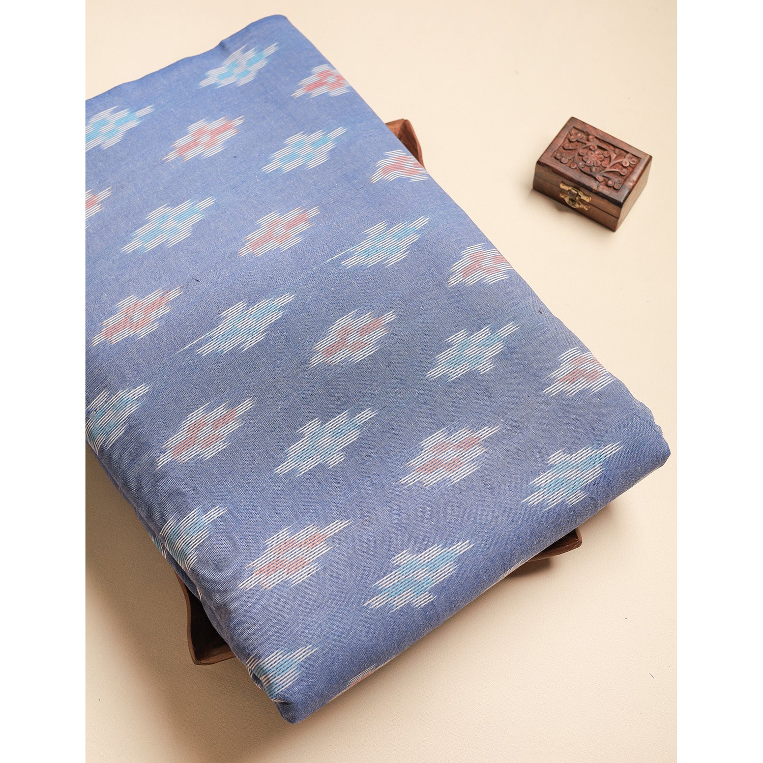 Pure Pochampally Cotton Ikat Fabric