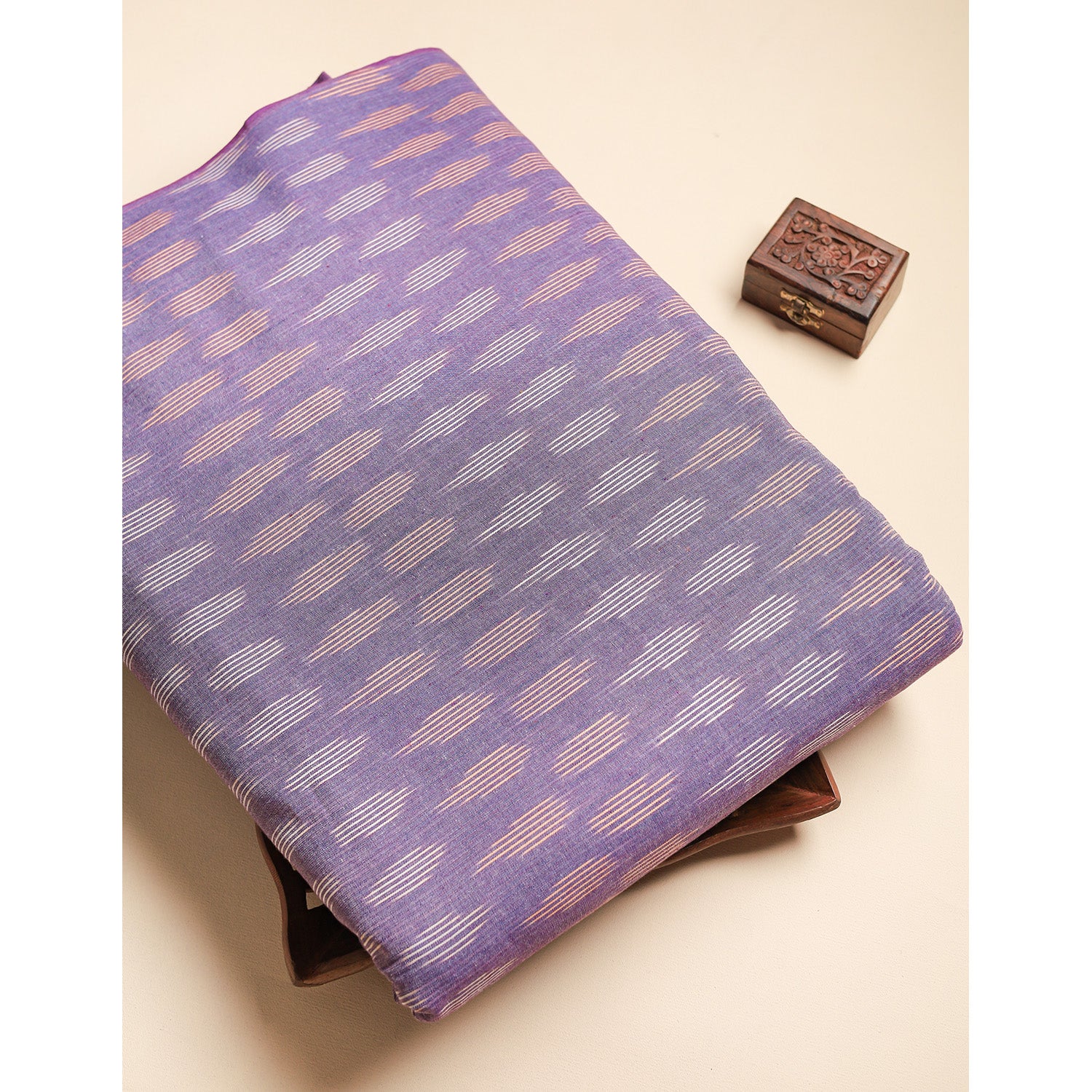 Pure Pochampally Cotton Ikat Fabric