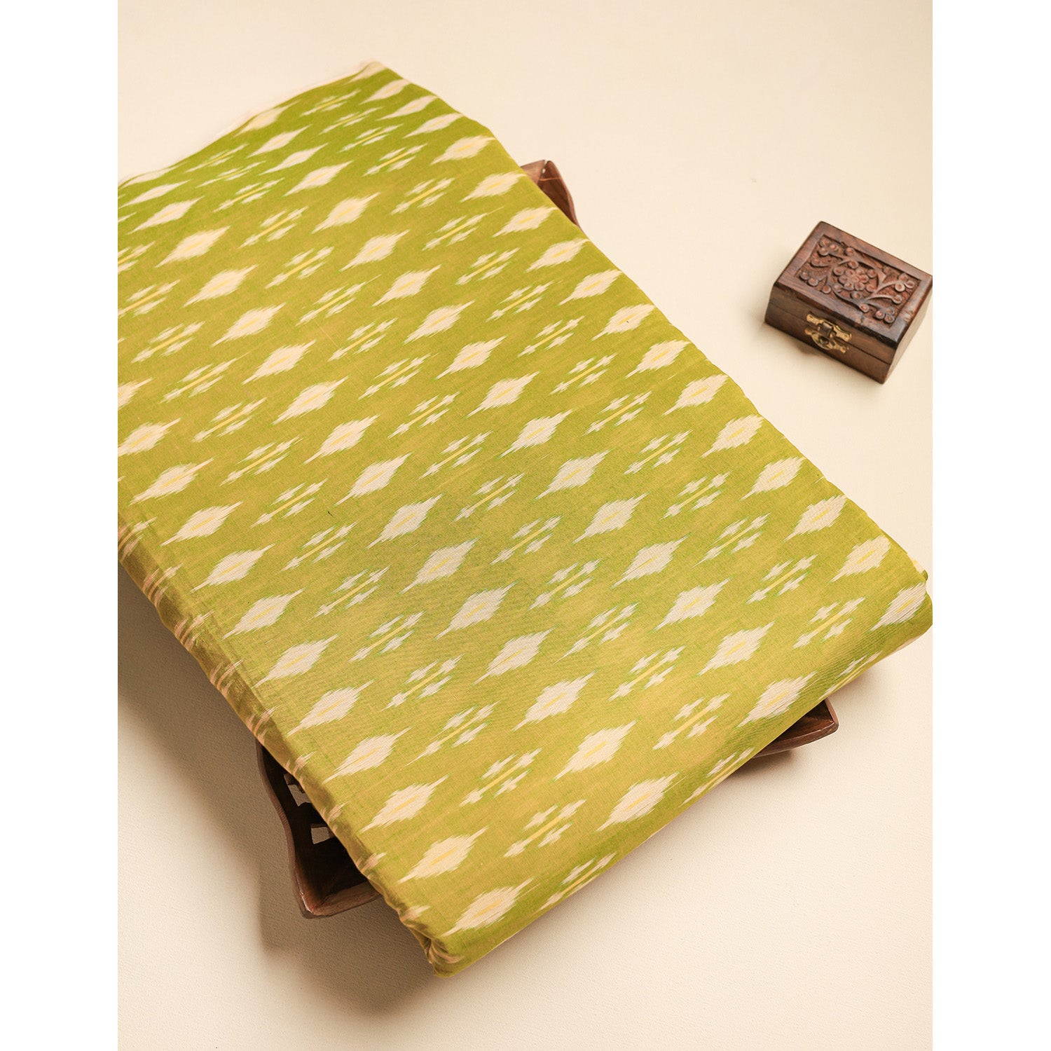 Mercerised Cotton Ikat Fabric