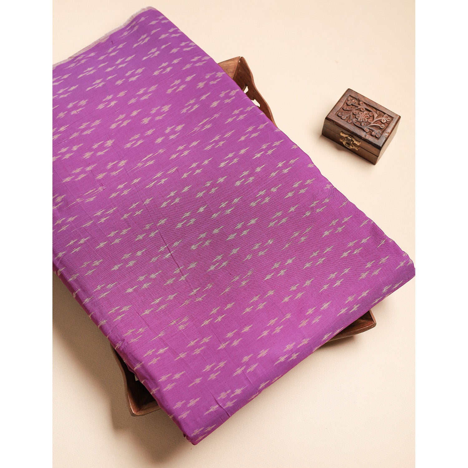 Mercerised Cotton Ikat Fabric