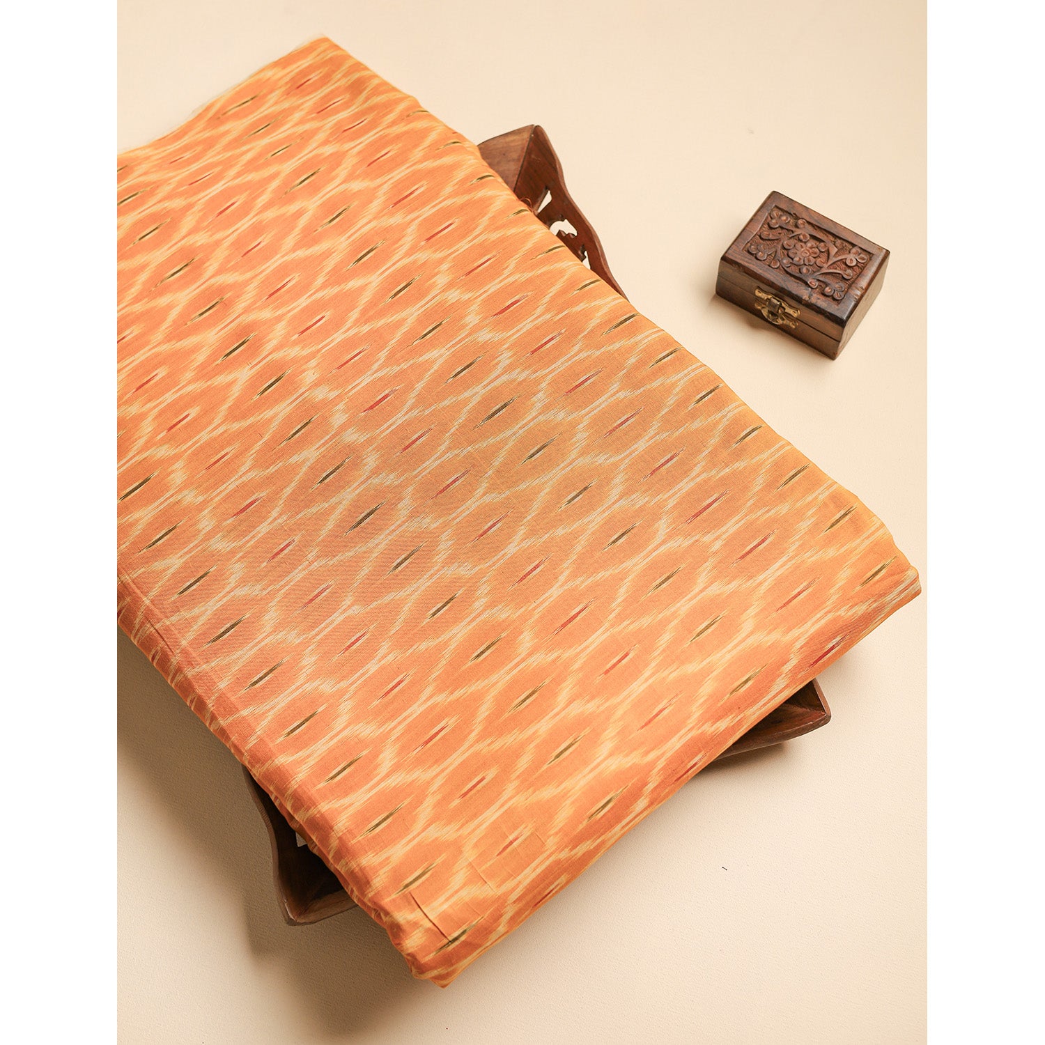 Mercerised Cotton Ikat Fabric