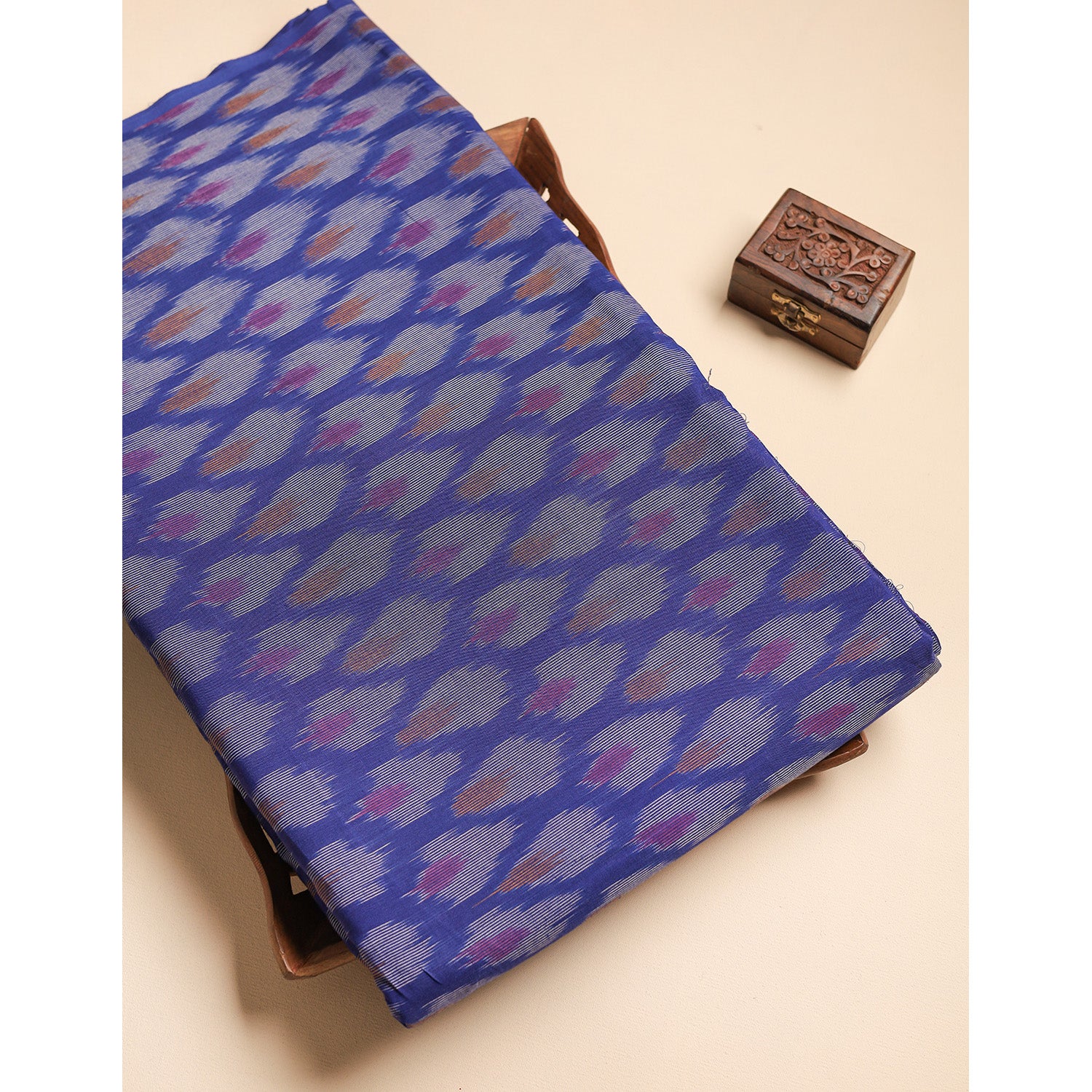 Mercerised Cotton Ikat Fabric