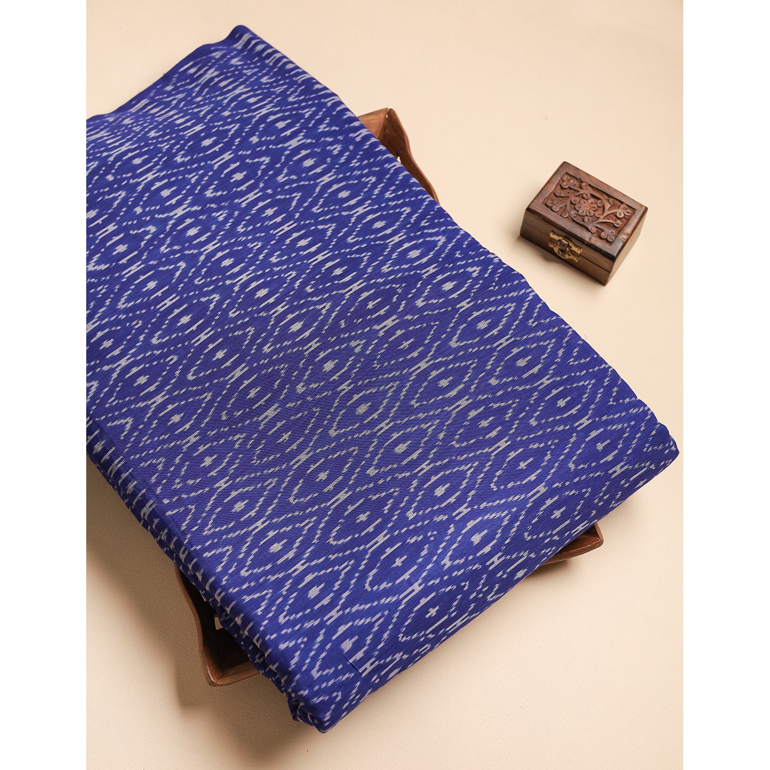 Mercerised Cotton Ikat Fabric