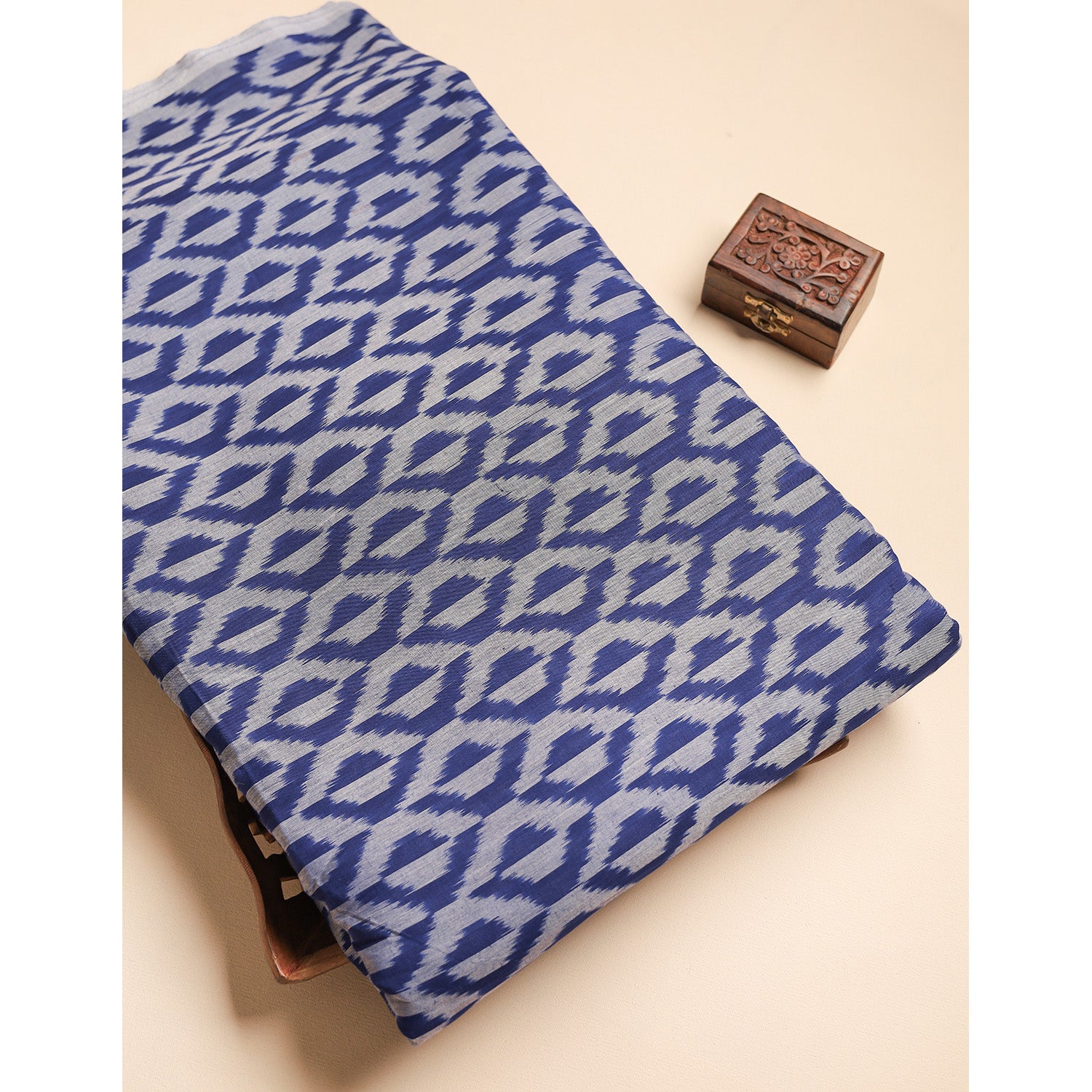 Mercerised Cotton Ikat Fabric