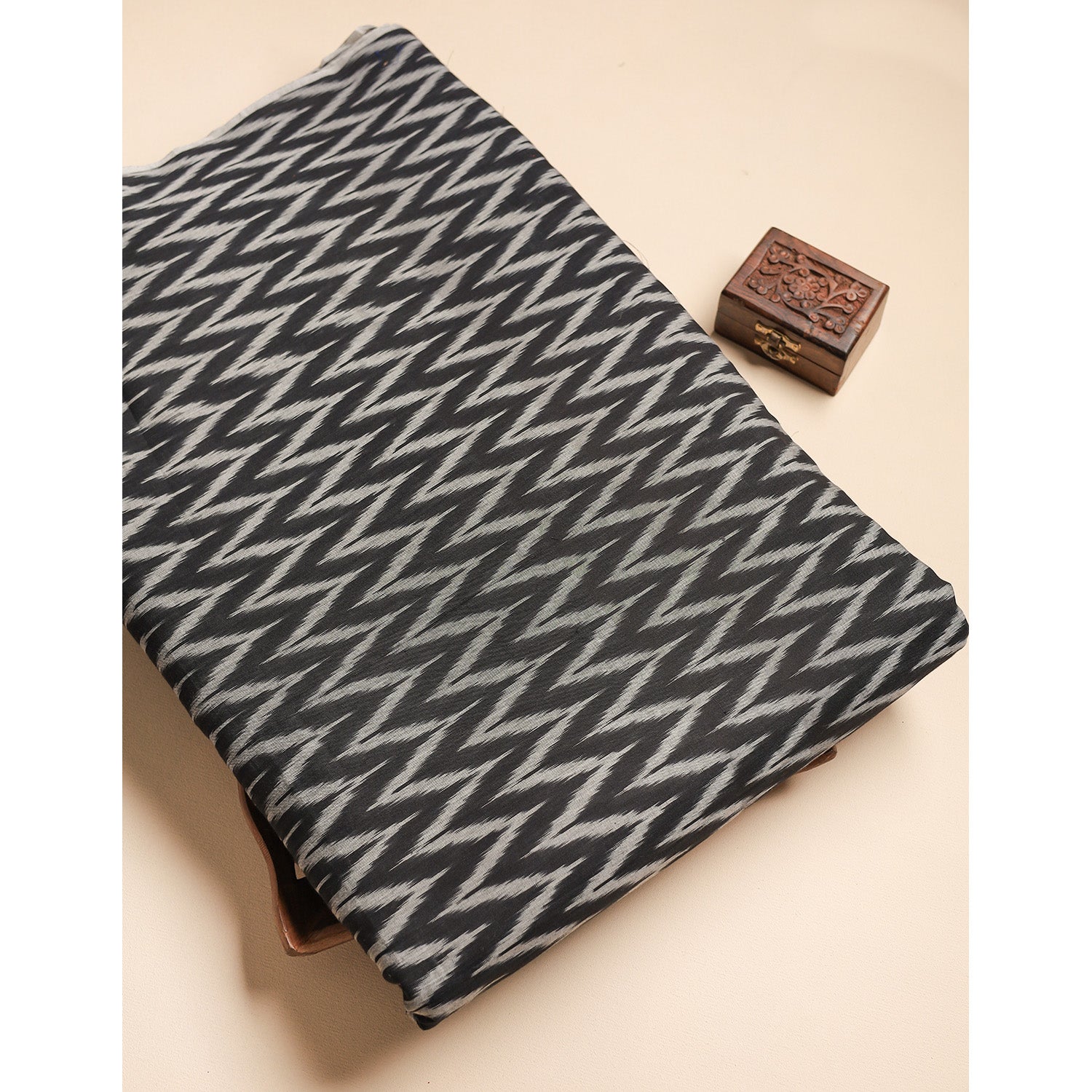 Mercerised Cotton Ikat Fabric