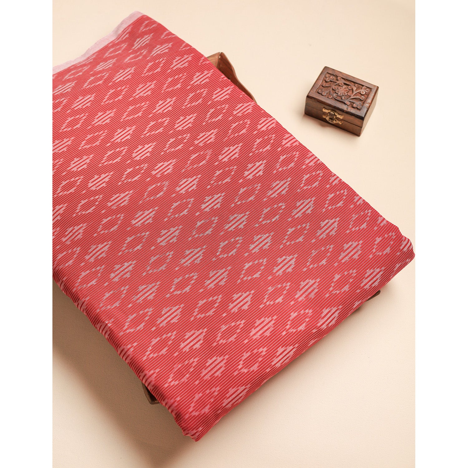 Mercerised Cotton Ikat Fabric