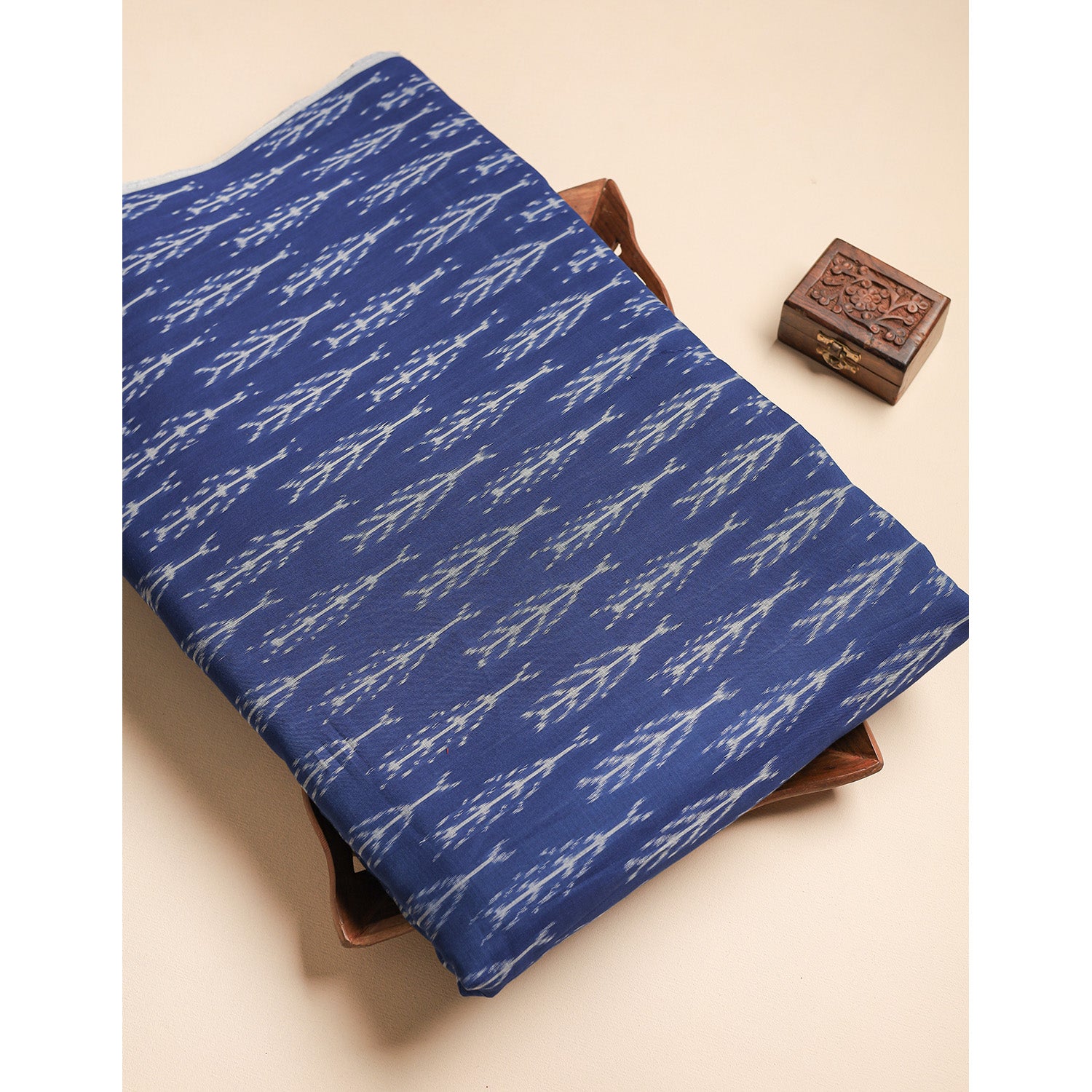 Mercerised Cotton Ikat Fabric