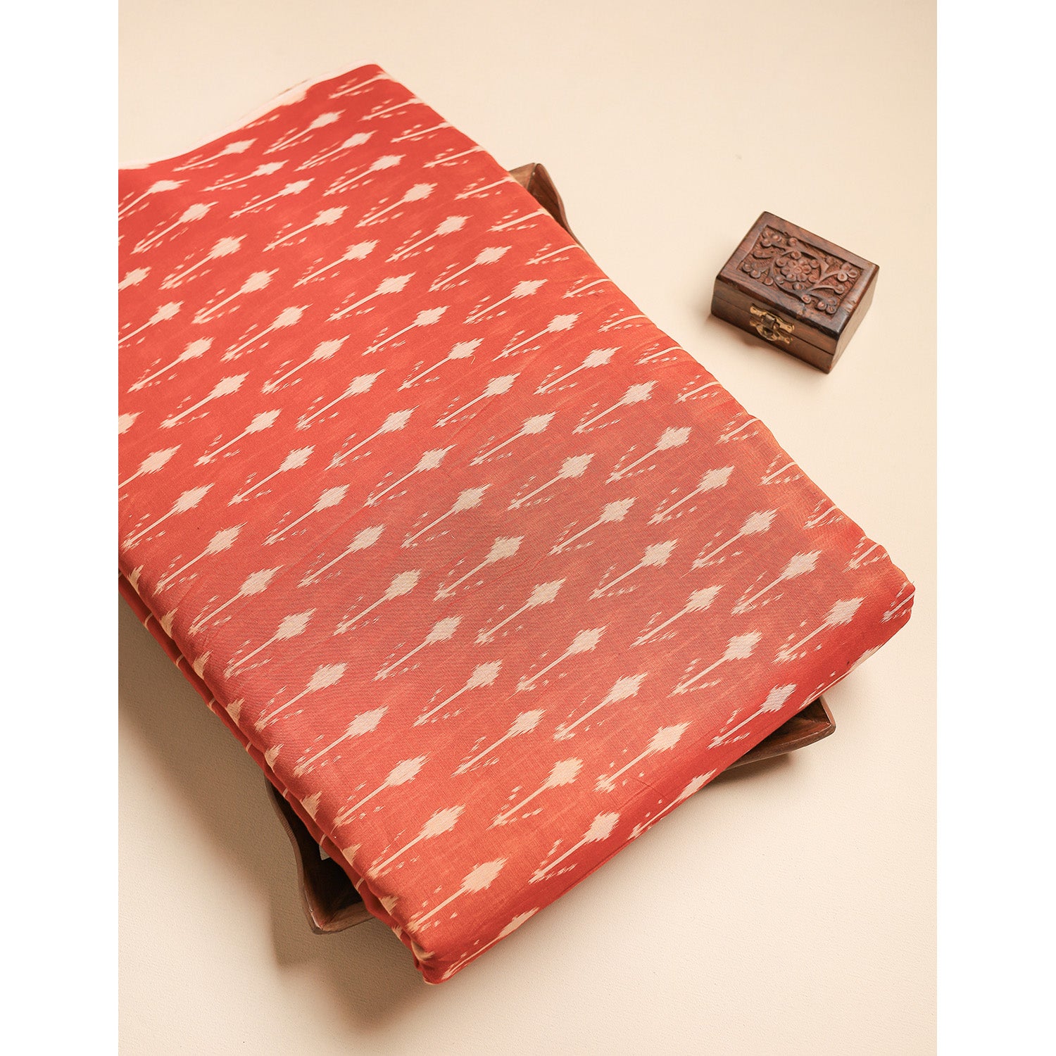 Mercerised Cotton Ikat Fabric