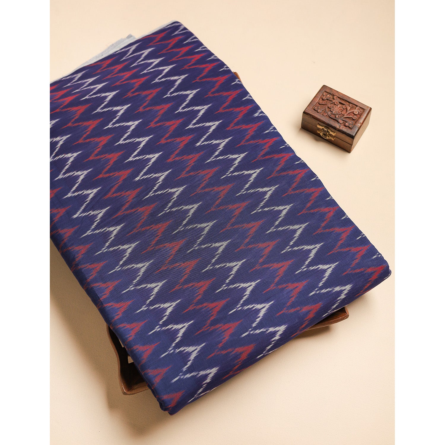 Mercerised Cotton Ikat Fabric