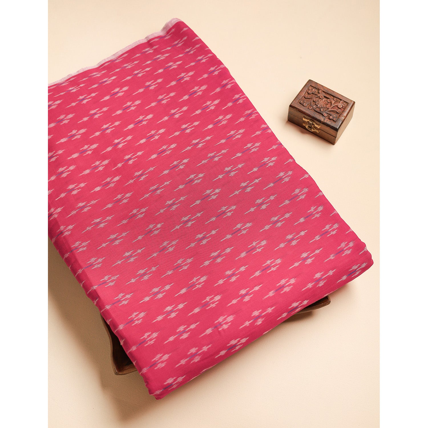 Mercerised Cotton Ikat Fabric