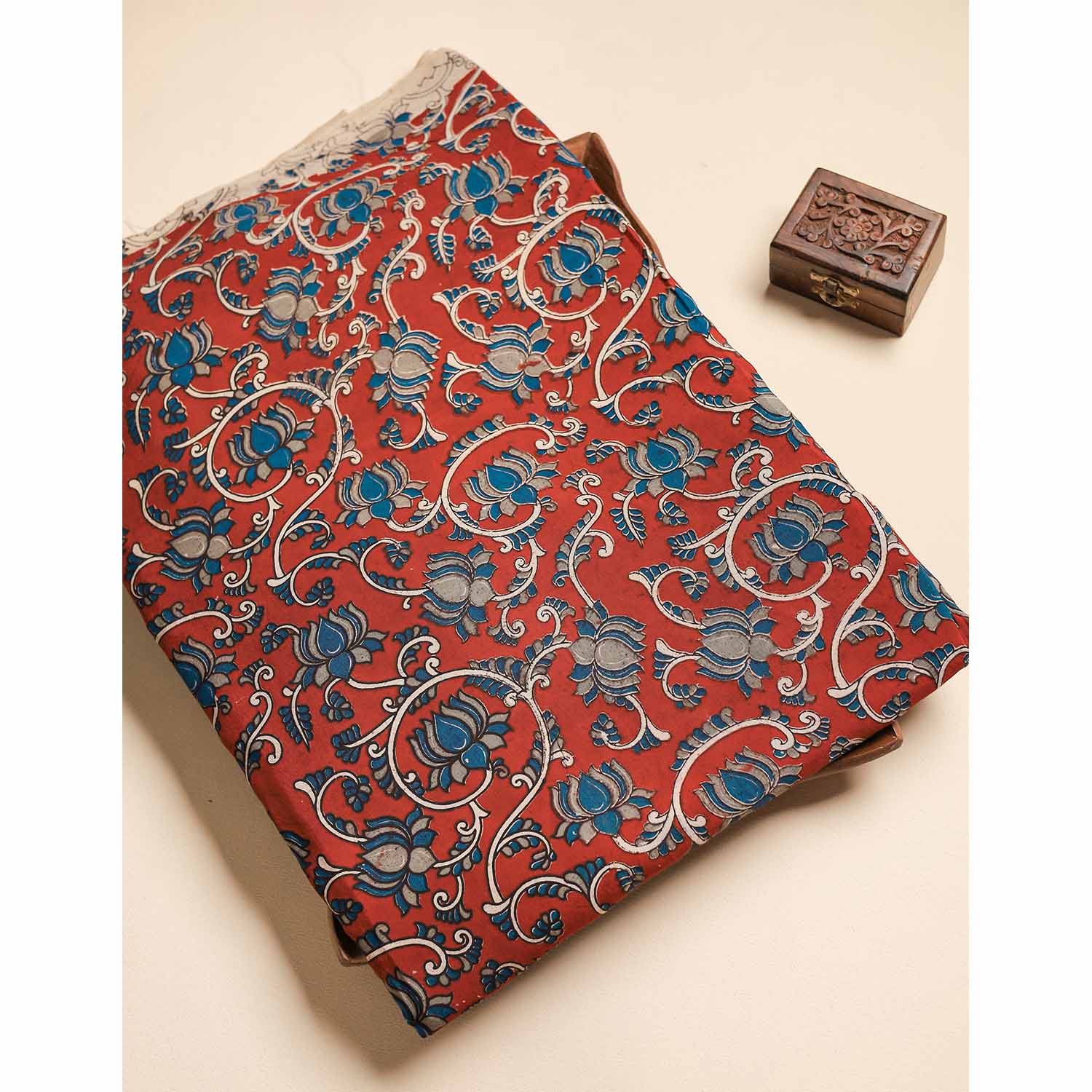 ASSAM SILK KALAMKARI FABRIC