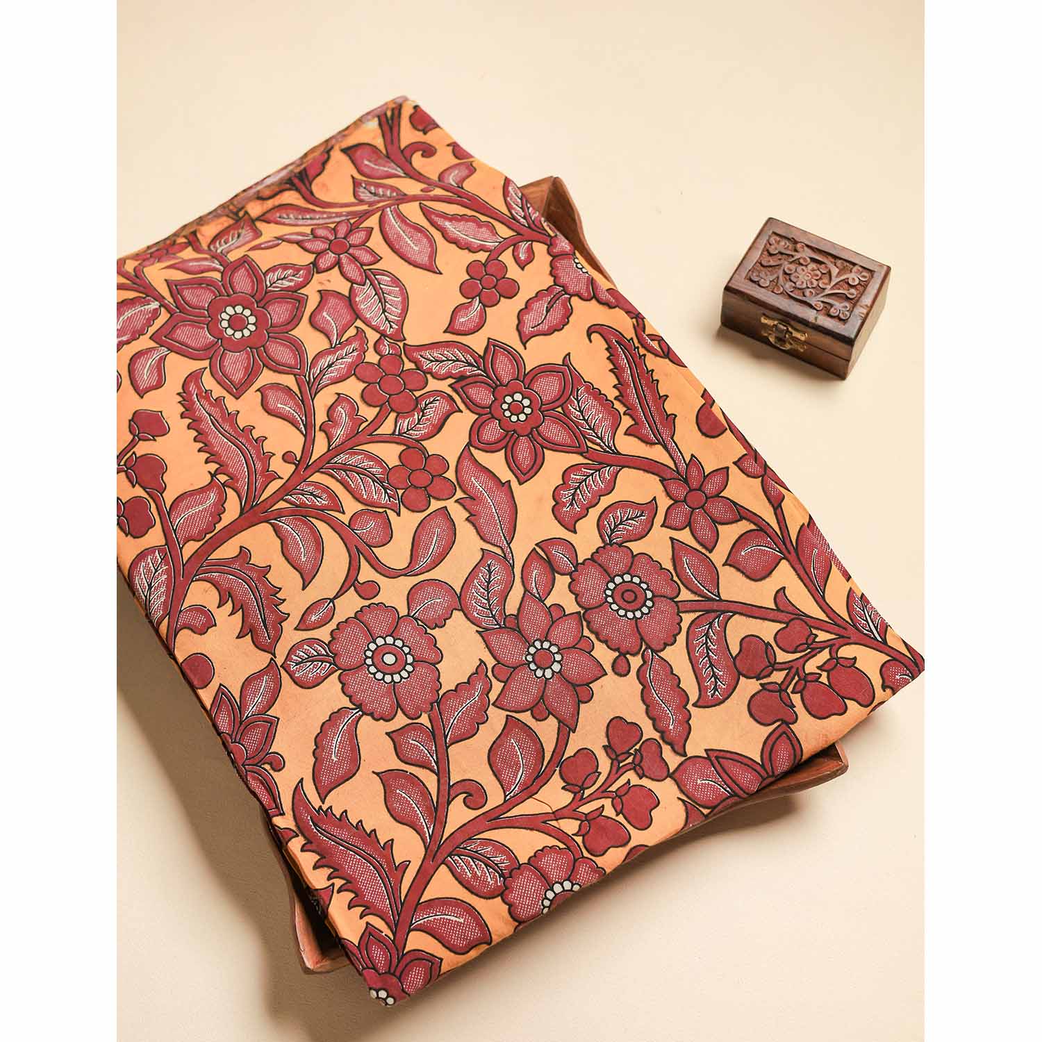 ASSAM SILK KALAMKARI FABRIC