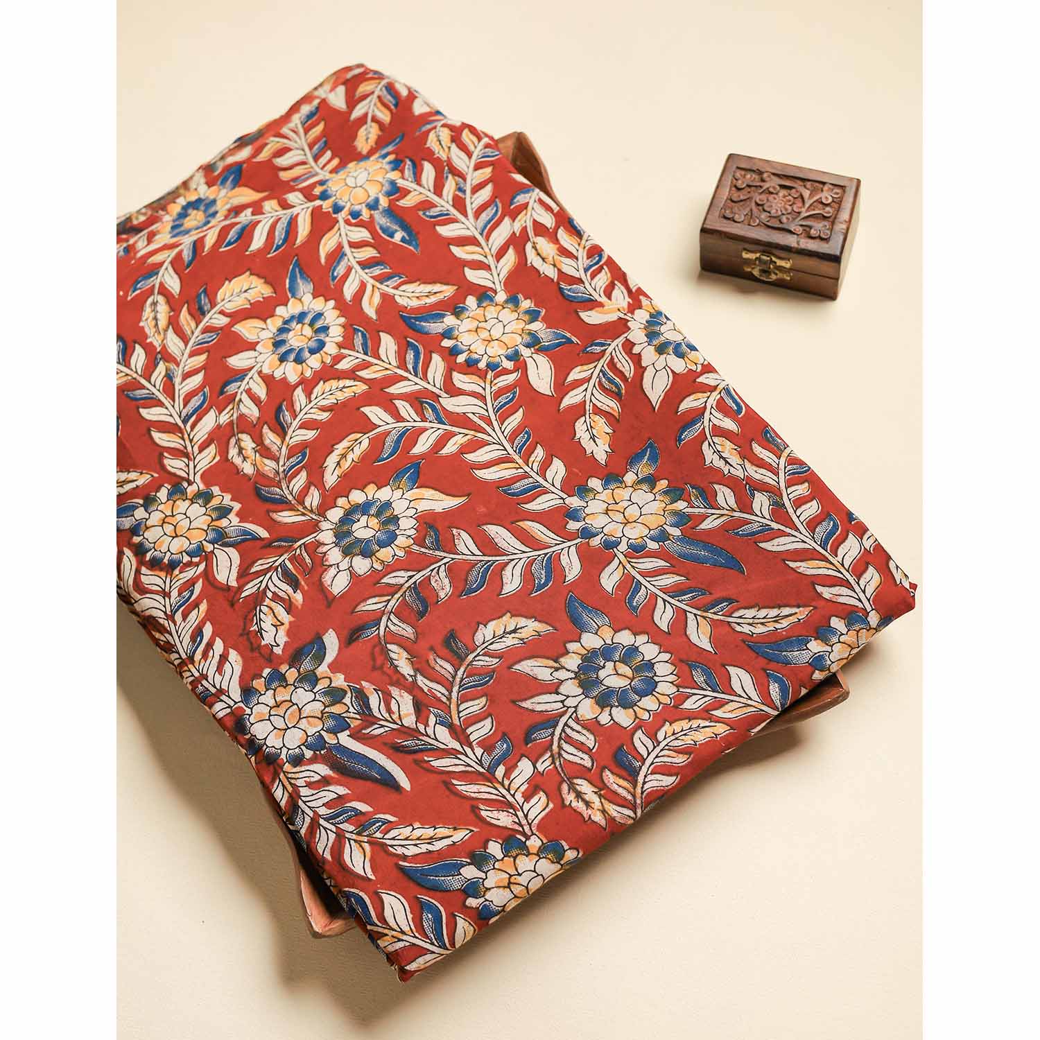 ASSAM SILK KALAMKARI FABRIC