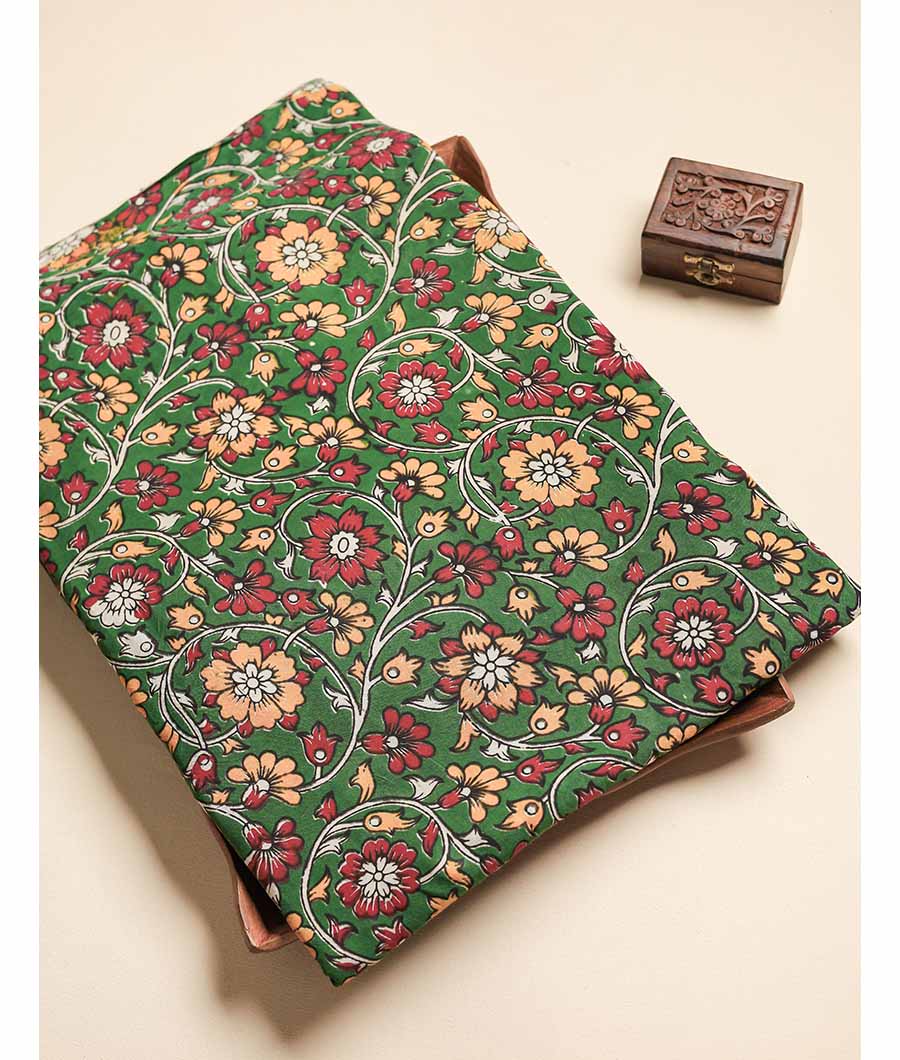 ASSAM SILK KALAMKARI FABRIC