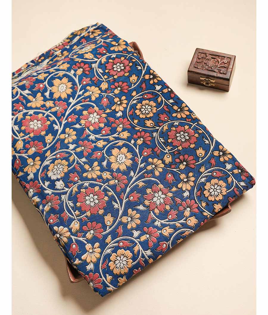 ASSAM SILK KALAMKARI FABRIC