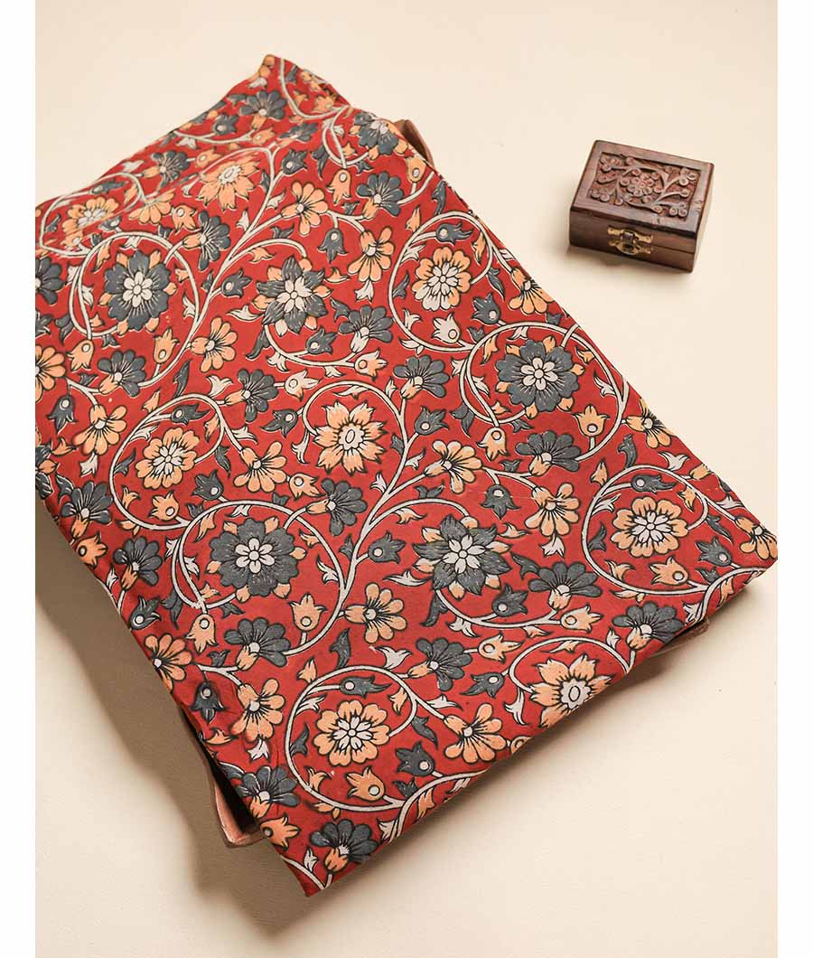 ASSAM SILK KALAMKARI FABRIC