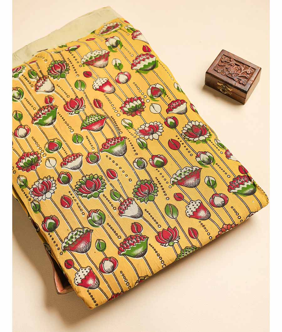 ASSAM SILK KALAMKARI FABRIC