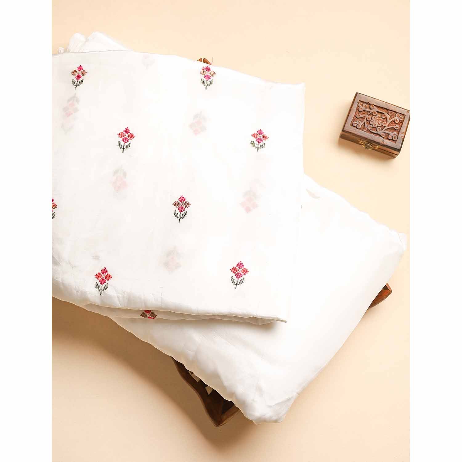 CREPE SILK EMBROIDERED & PLAIN FABRICS