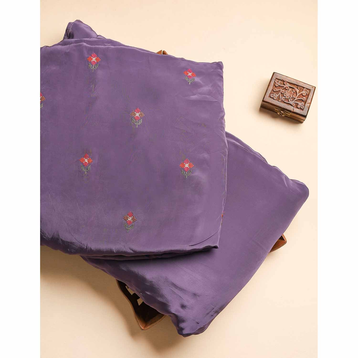 CREPE SILK EMBROIDERED & PLAIN FABRICS