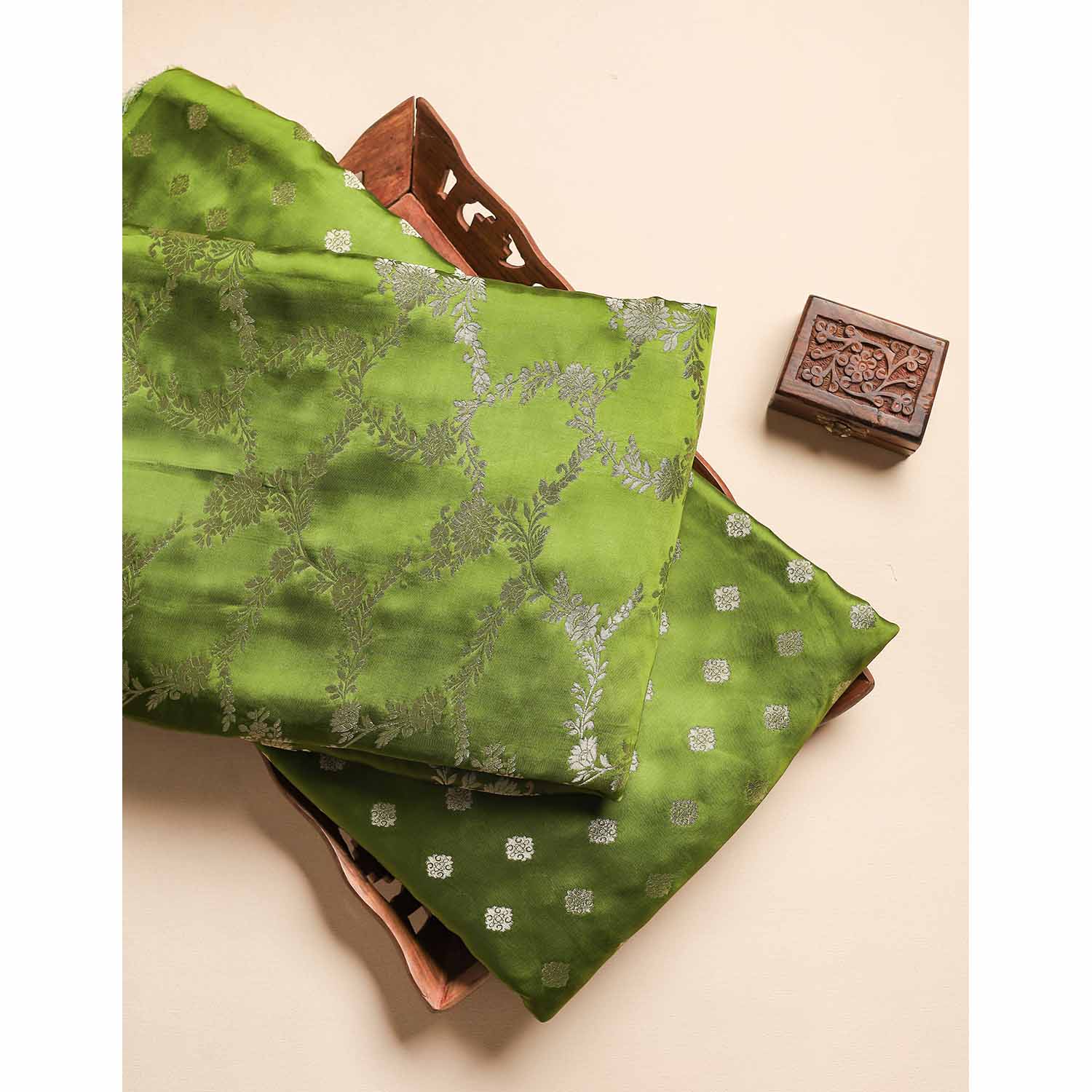 SATIN SILK BANARASI FABRICS