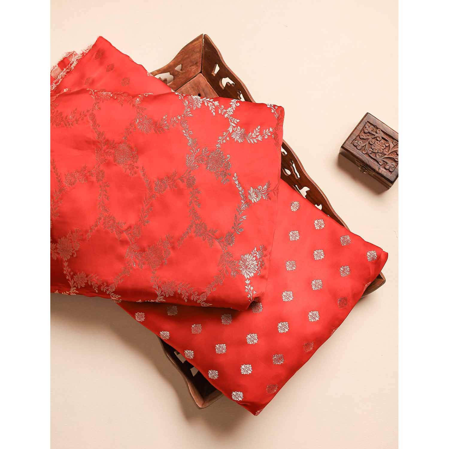 SATIN SILK BANARASI FABRICS