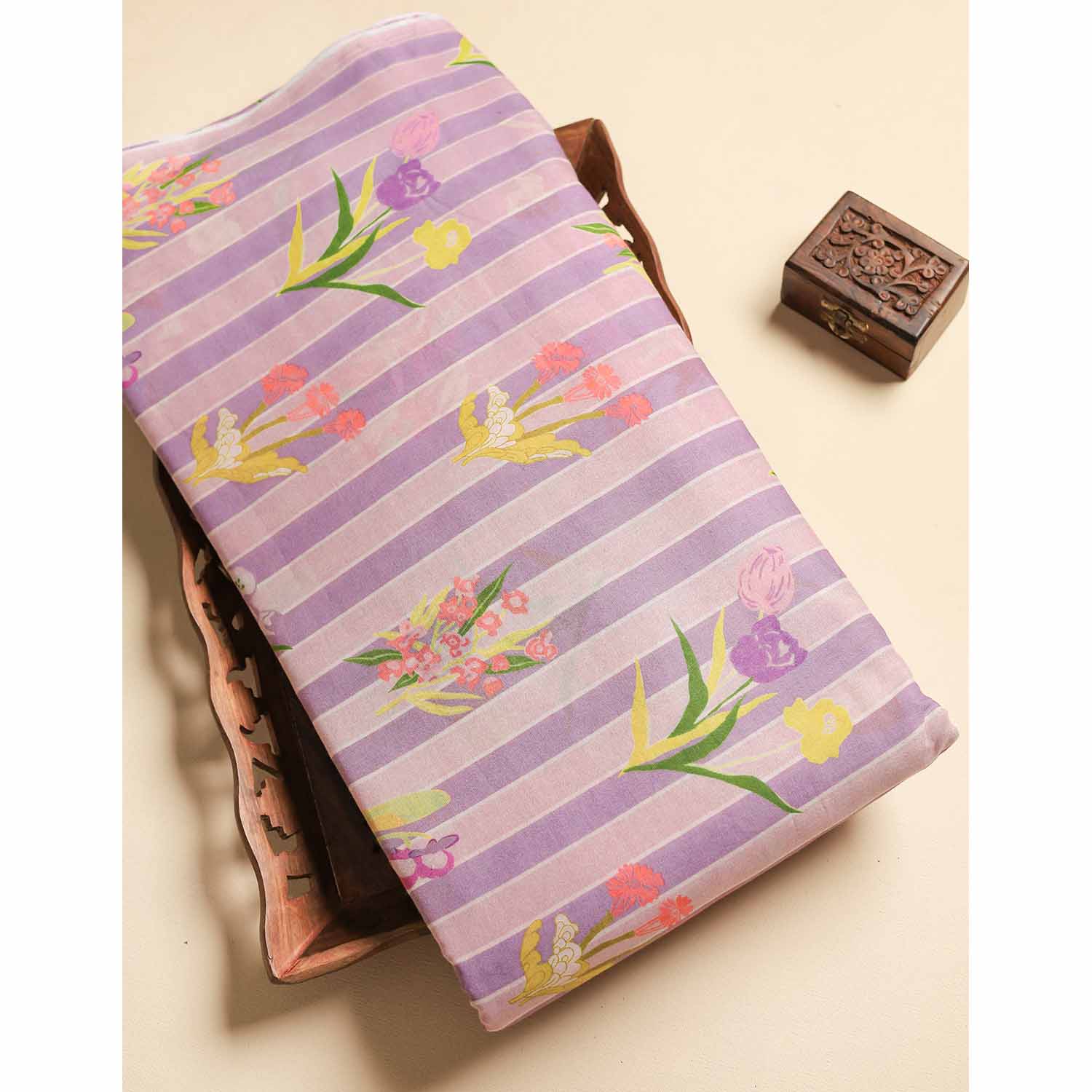 MUL COTTON PRINTED FABRIC