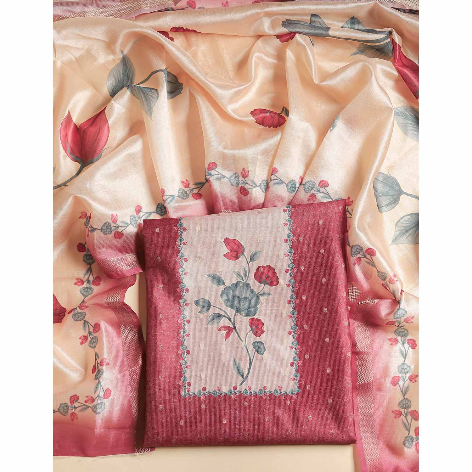 SEMI TUSSAR 2 PIECE SET