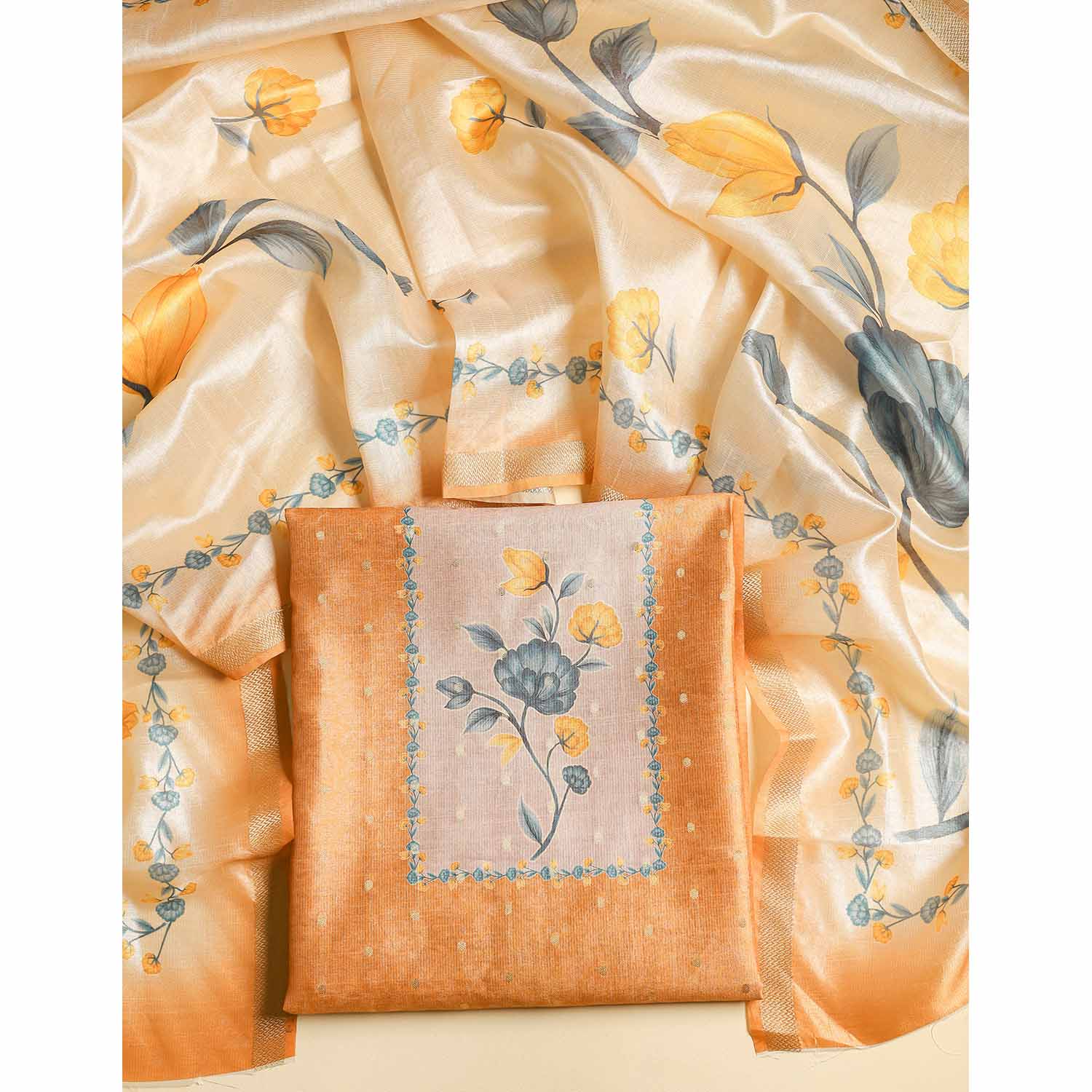 SEMI TUSSAR 2 PIECE SET