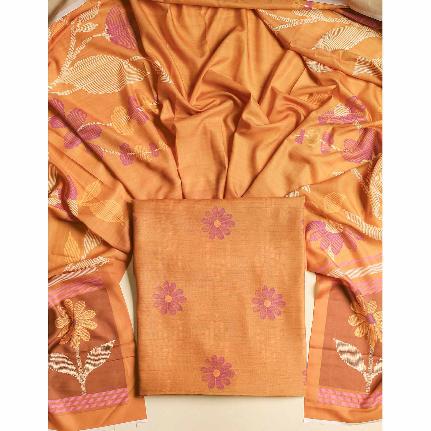 CHANDERI SILK 2 PIECE SET