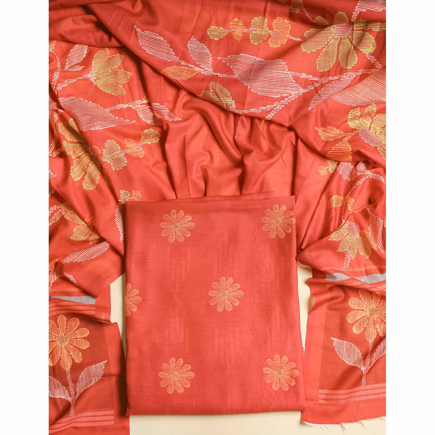 CHANDERI SILK 2 PIECE SET