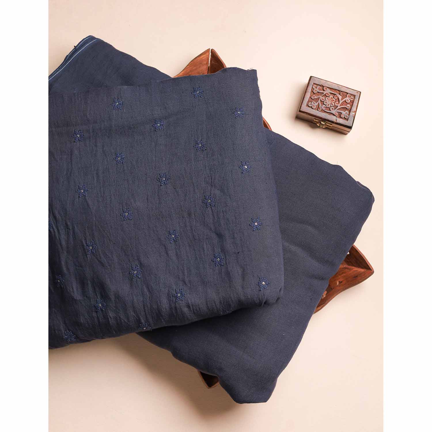 PURE LINEN EMBRIODERY FABRIC